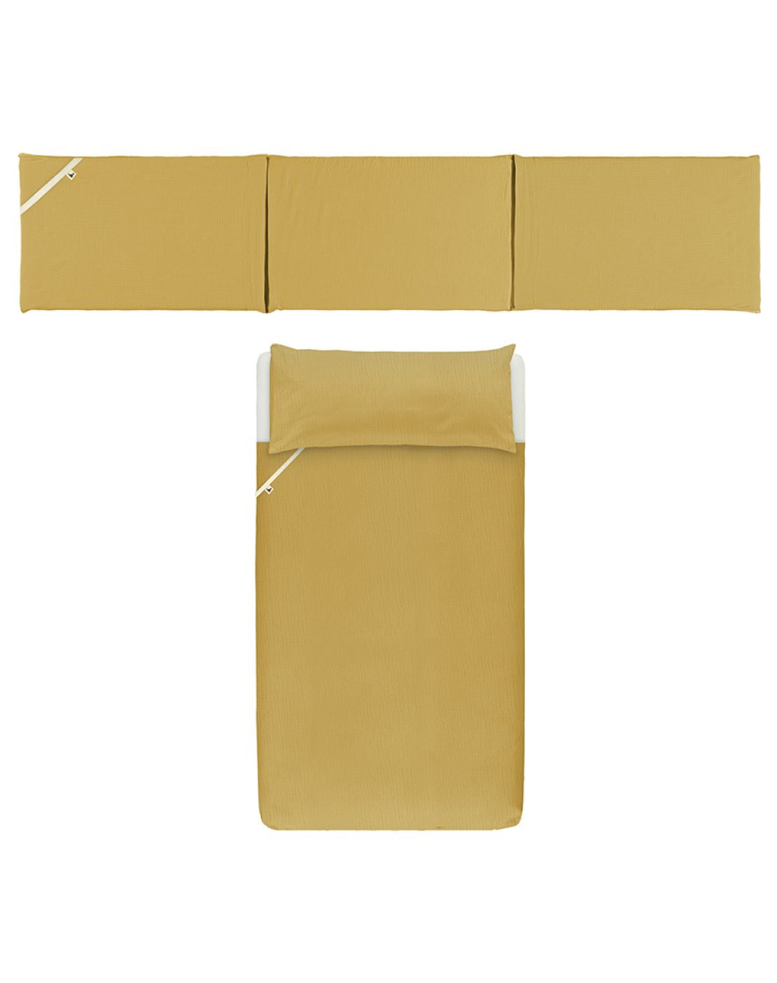 Pack nórdica + protector - PLAIN MOSTAZA