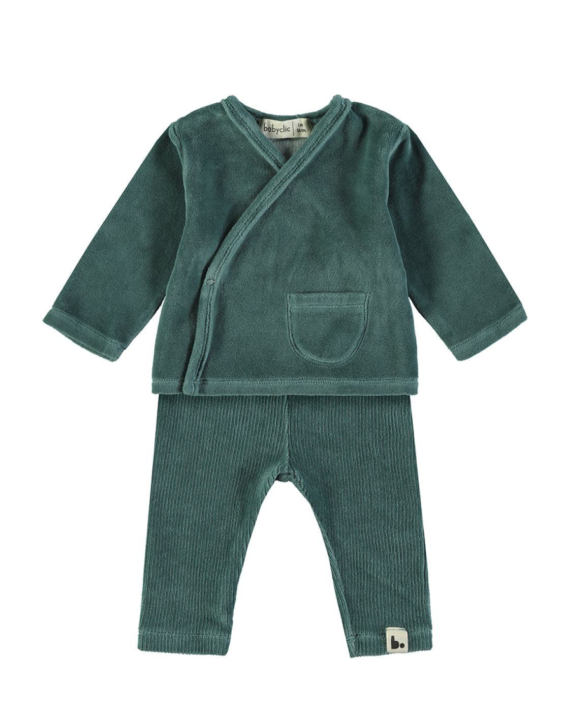 Conjunto Bebé - VELOUR FOREST GREEN
