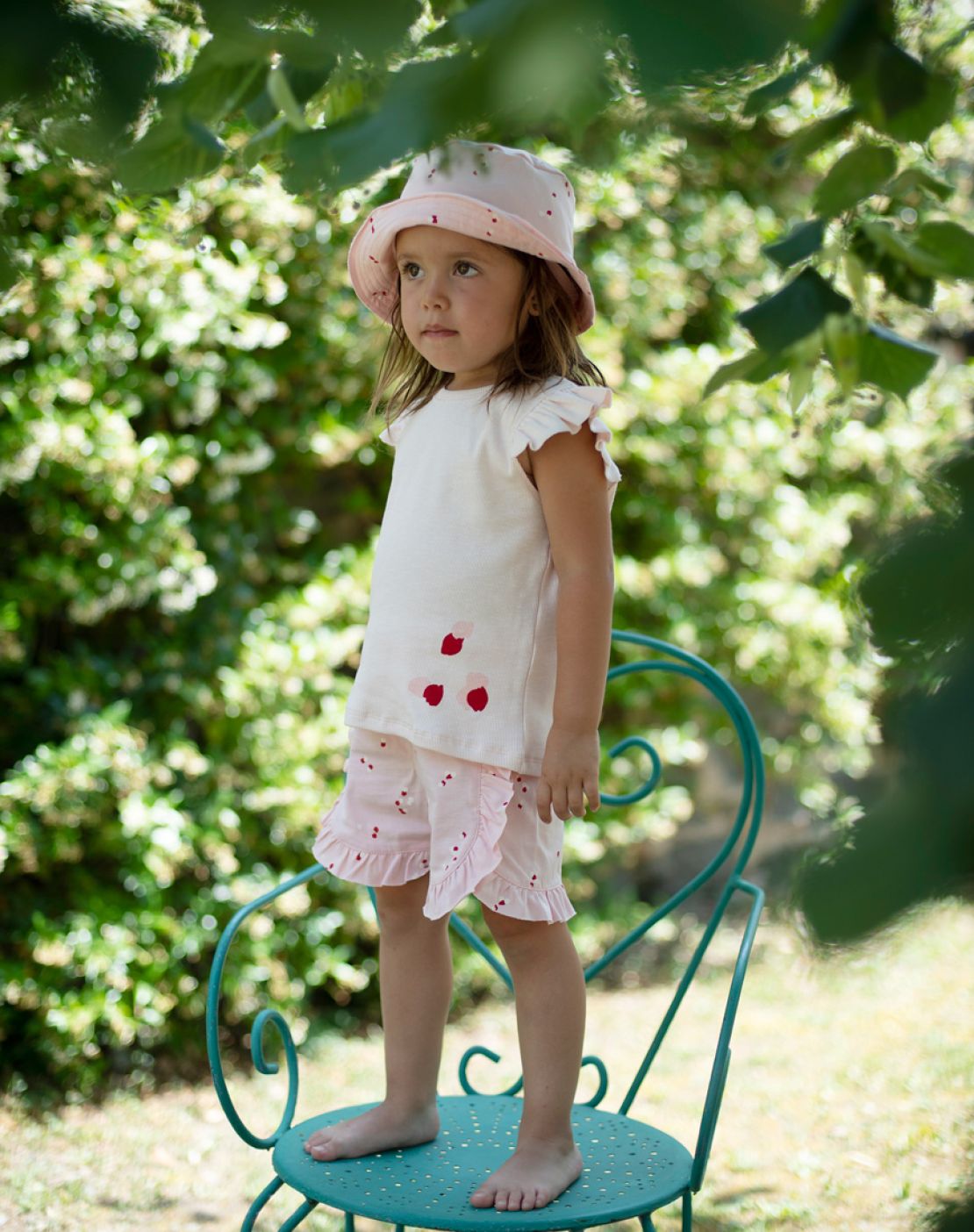 Gorro verano PETALS ROSA
