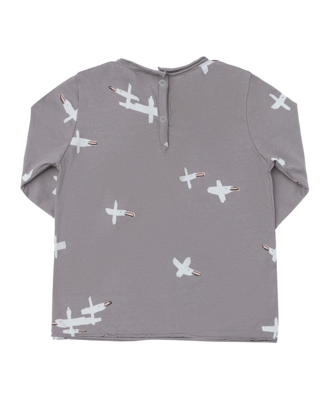 Camiseta manga larga - BIRDS GRIS