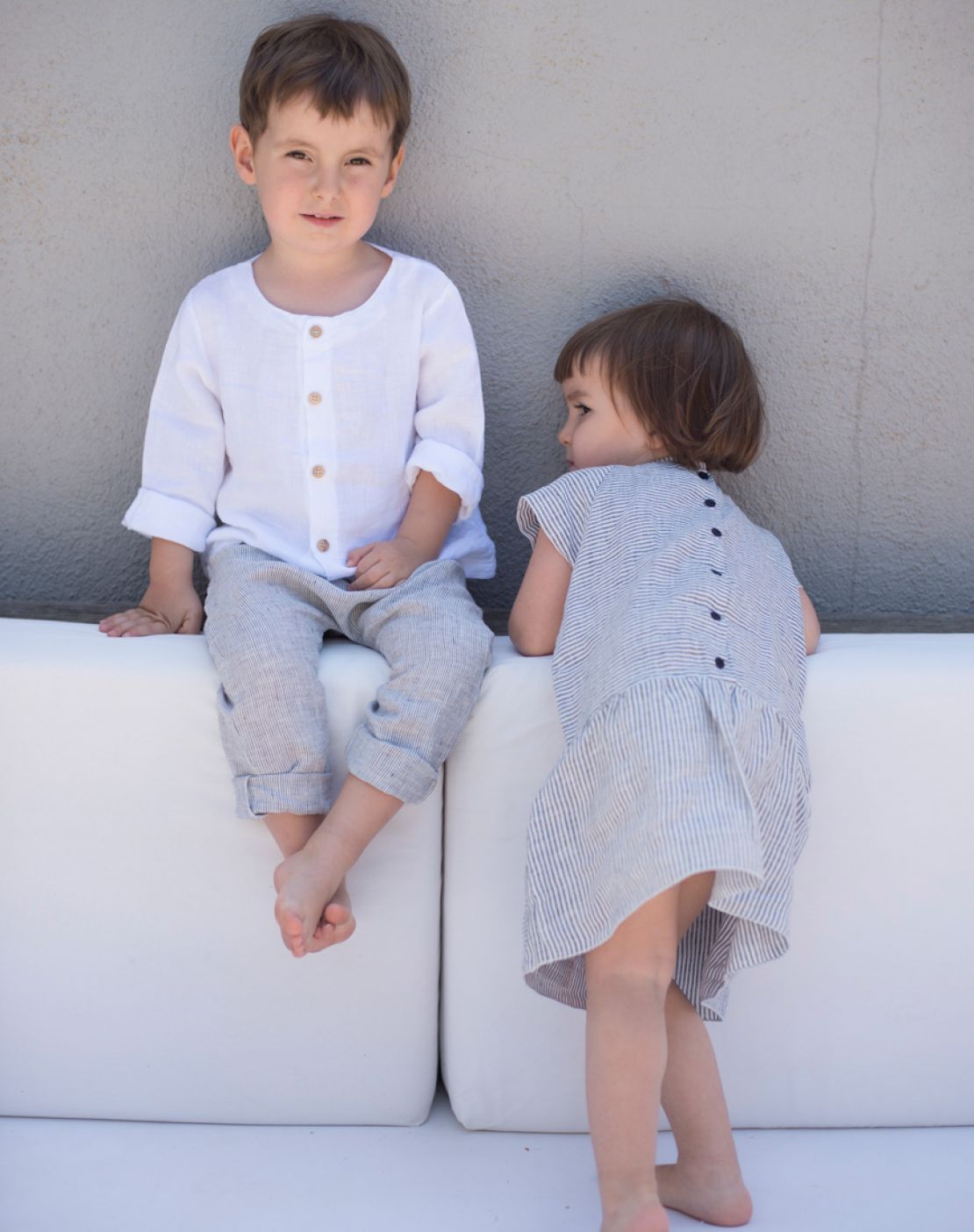 Pants LINEN RAYAS NEGRO