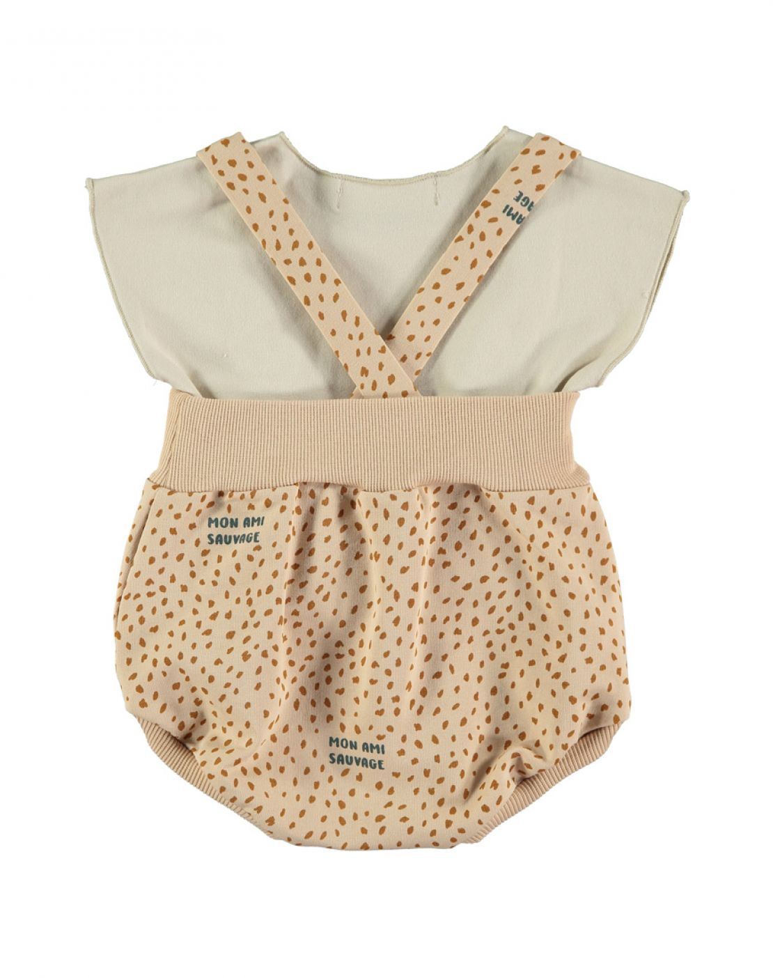 Culotte con tirantes + camiseta - SAUVAGE ROSA