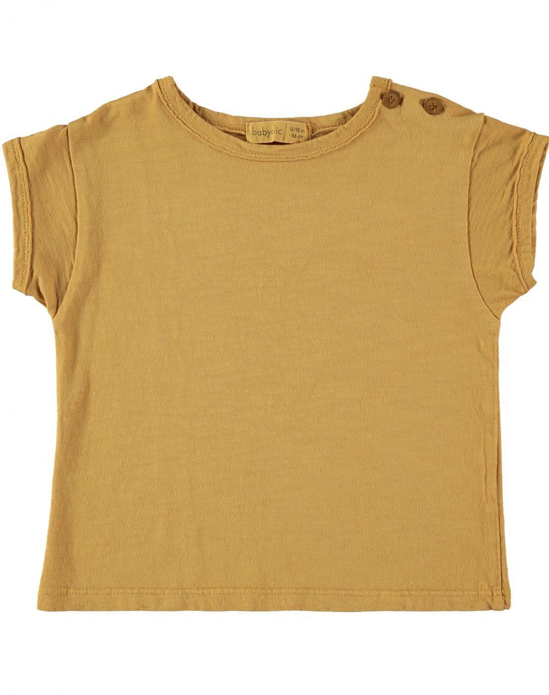 T-shirt - PLAIN MUSTARD