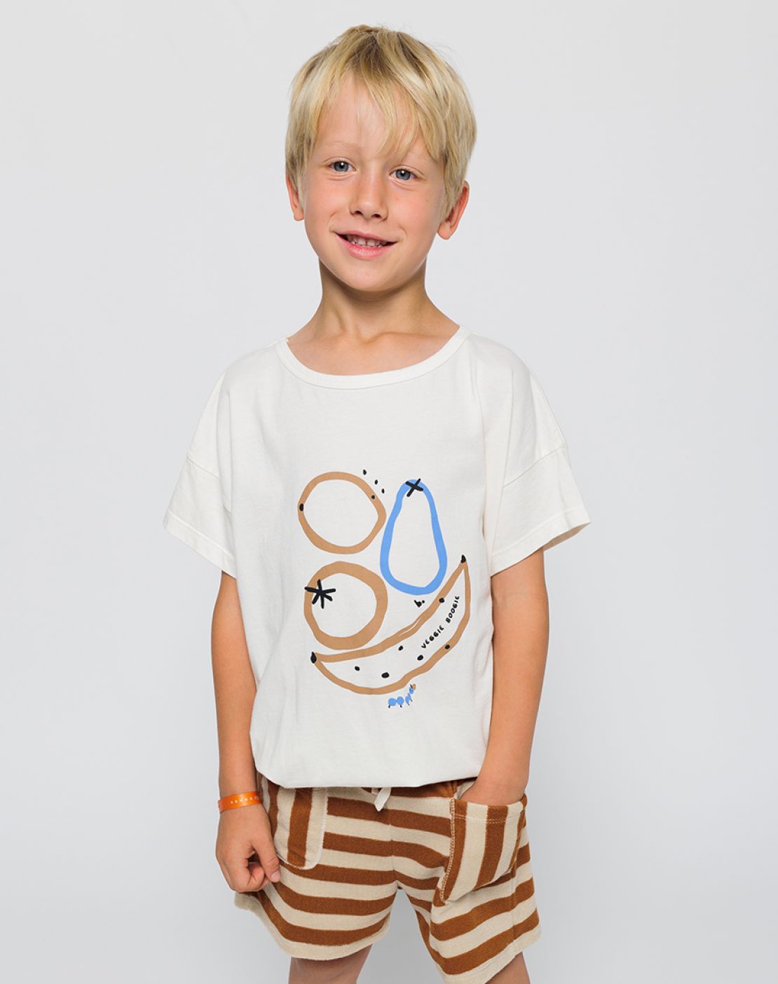 Camiseta - Fruits Ecru