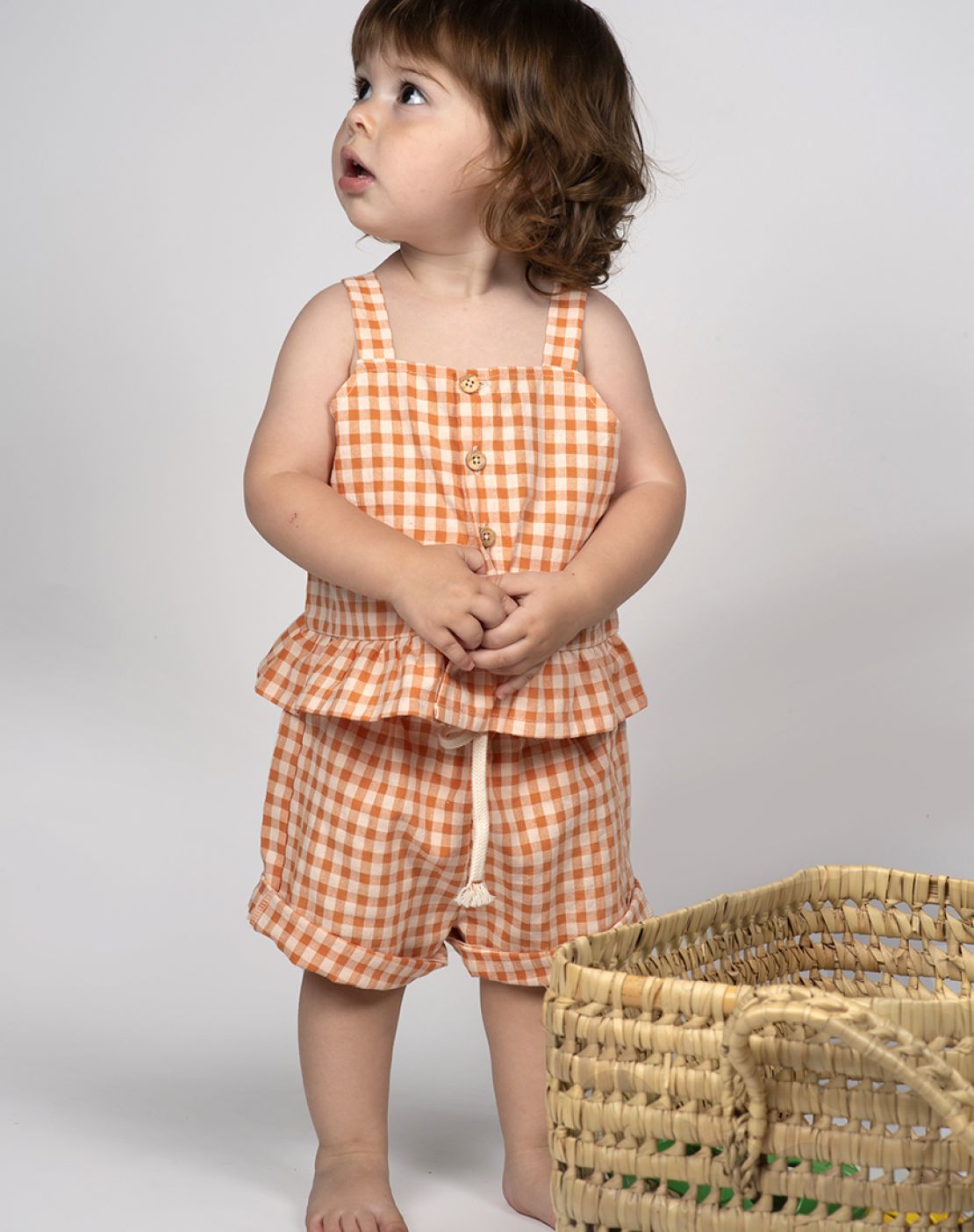 Shorts - CHECKS RUST