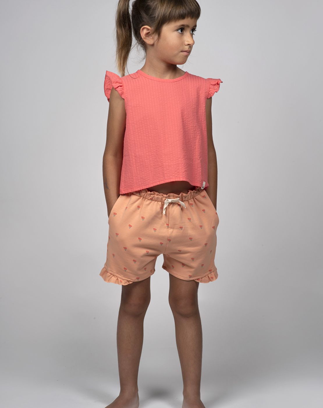 Shorts - POPPIES APRICOT