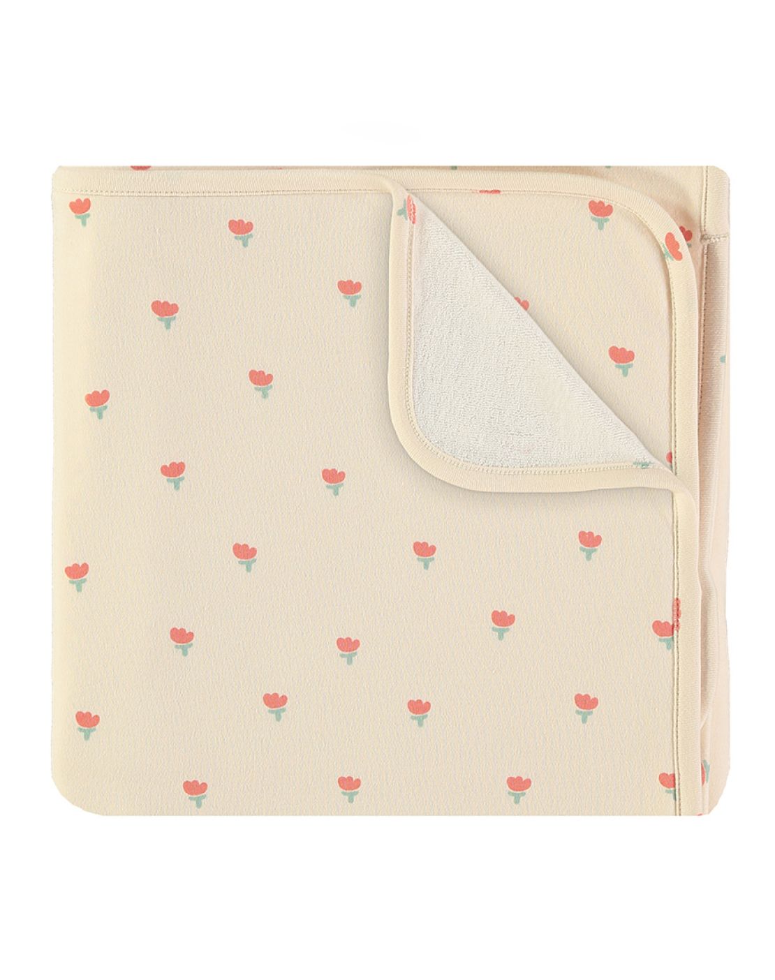 Wrapping blanket<br>POPPIES ECRU