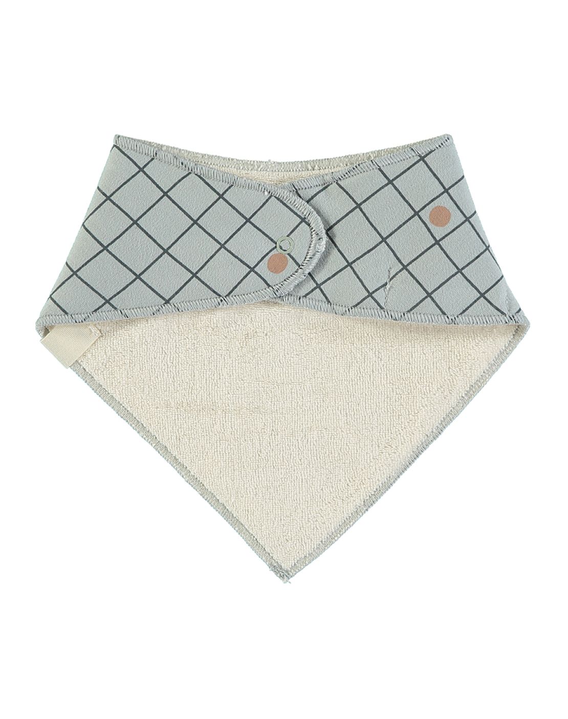 Bandana bib (Pack of 2 units)<br>CHECKS BLUE