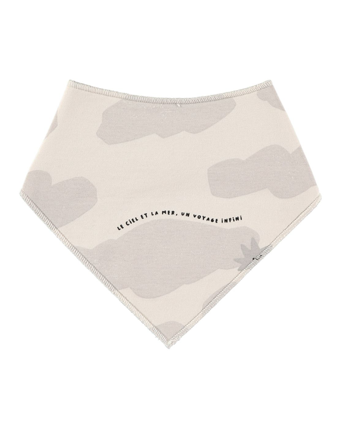 Bandana bib (Pack of 2 units)<br>CIEL BEIGE