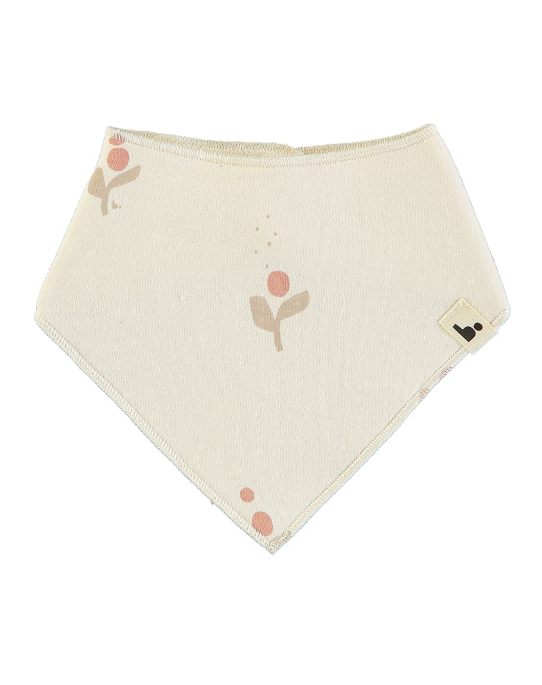 Bandana bib (Pack of 1 units)<br>FLOR CREAM