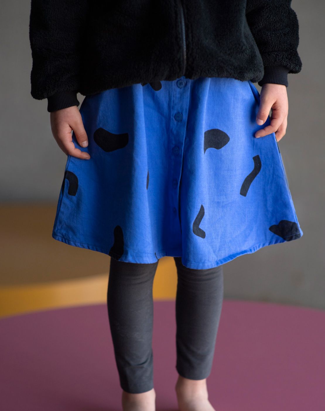 Bomber jacket<br>TEDDY BLACK