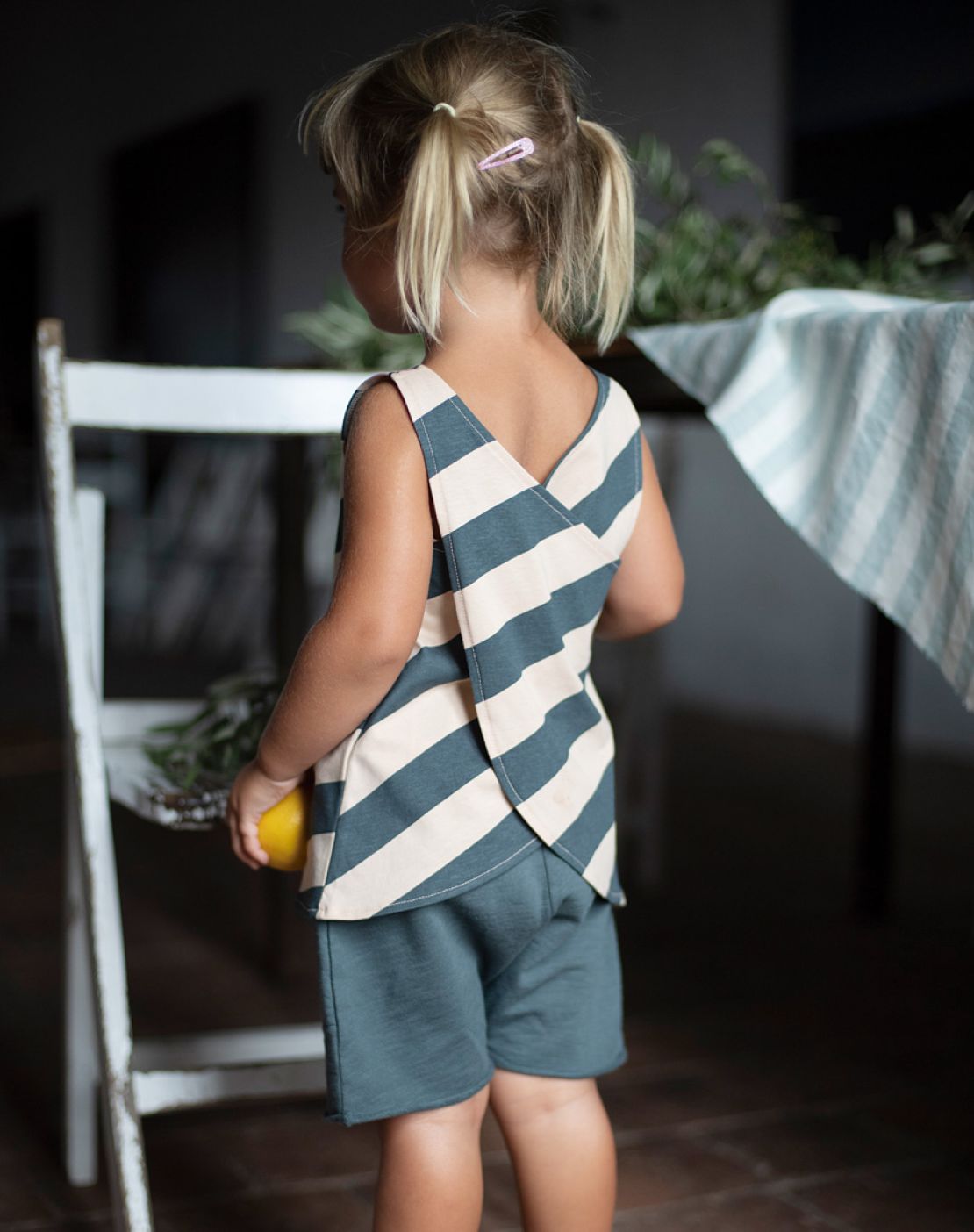 Camiseta tirantes TWIST ROSA VINTAGE