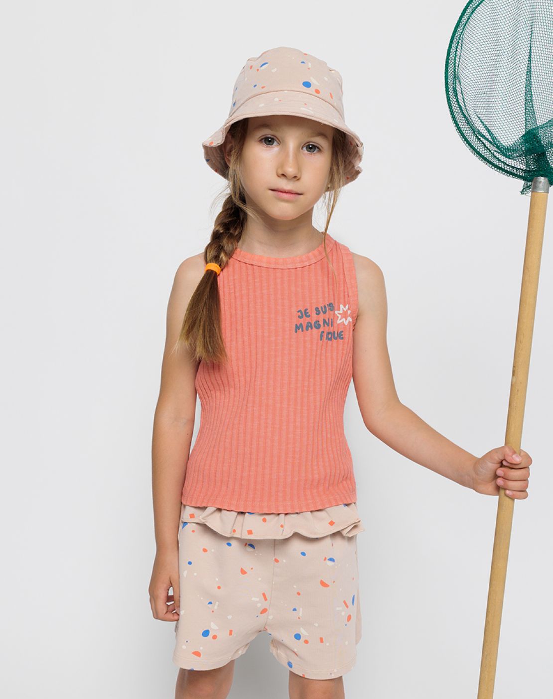 Camiseta tirantes<br>Magnifique Coral