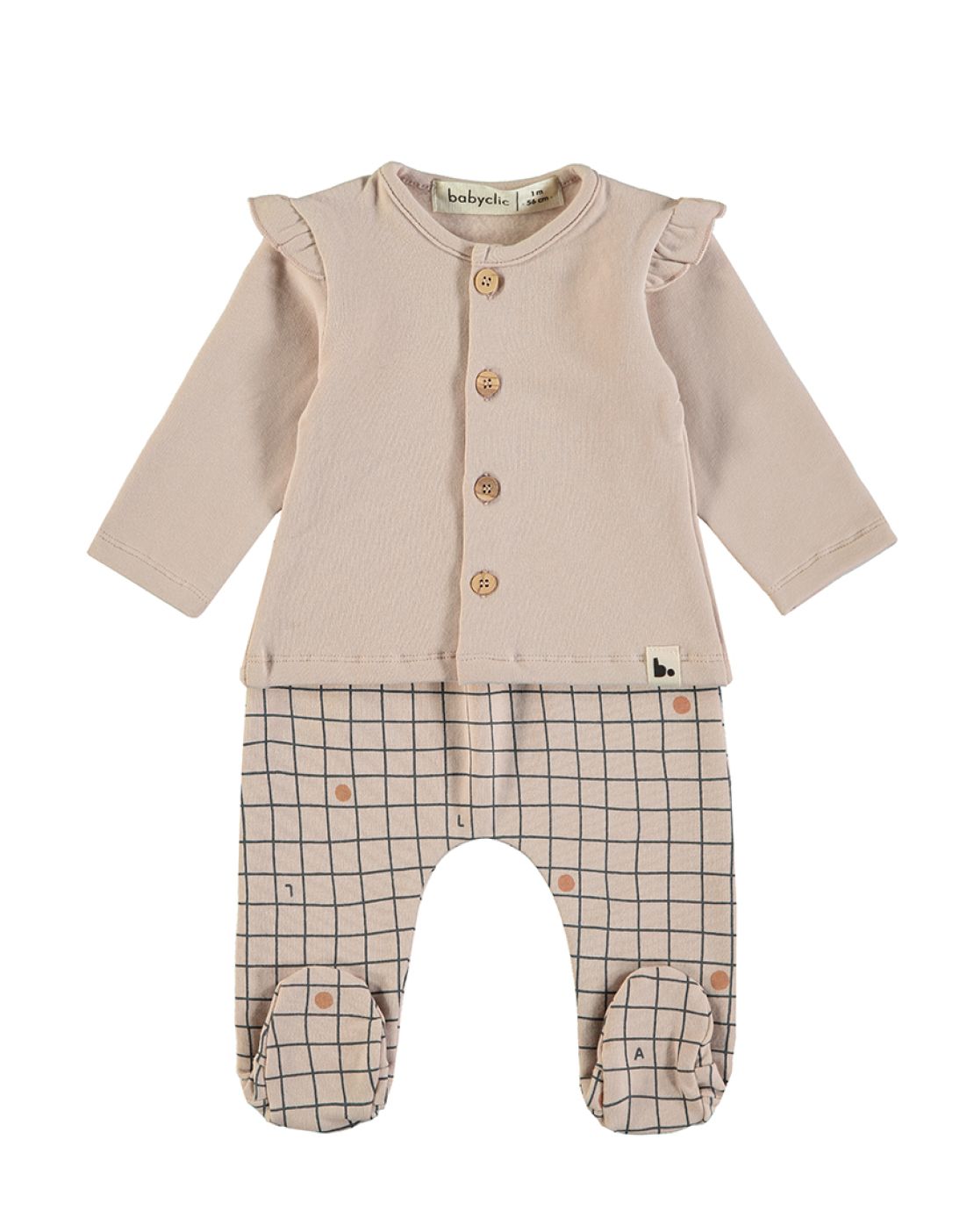 Conjunto Bebé<br>CHECKS NUDE