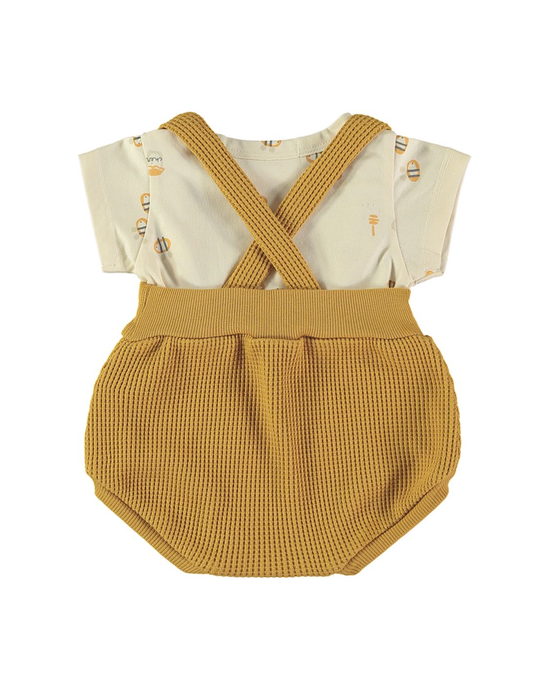 Bloomer with suspenders + T-shirt<br>Bees