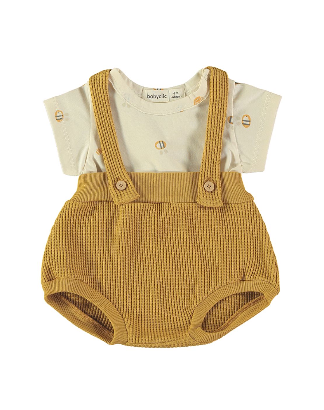 Bloomer with suspenders + T-shirt<br>Bees
