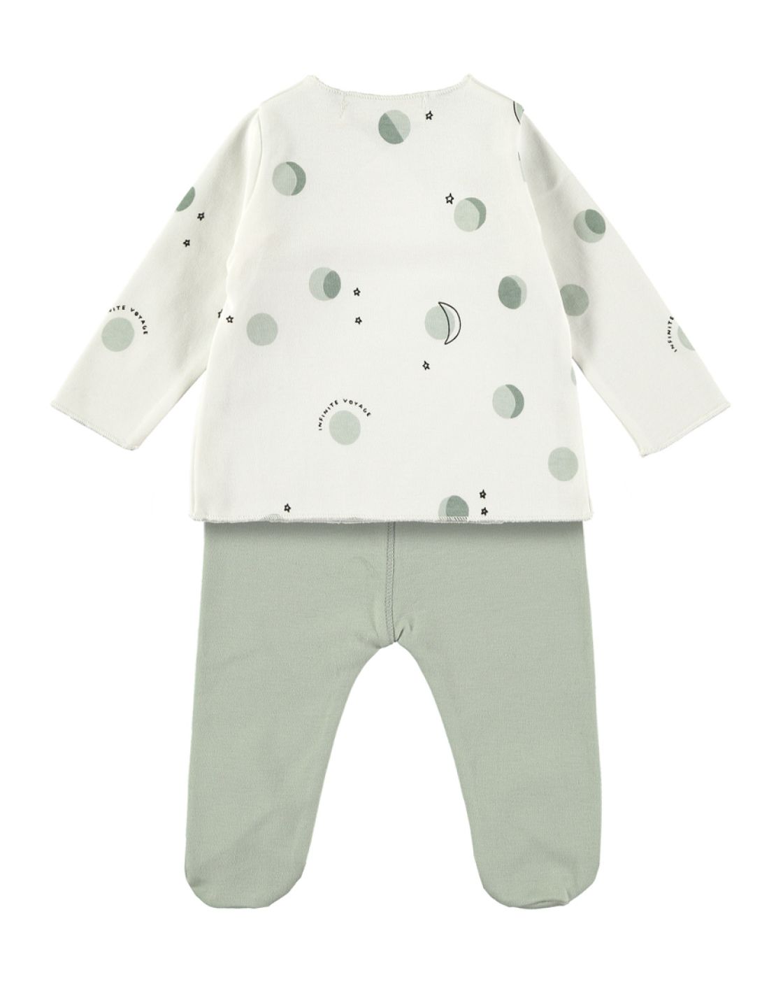 Jacket + footed pants<br>LUNA GREEN