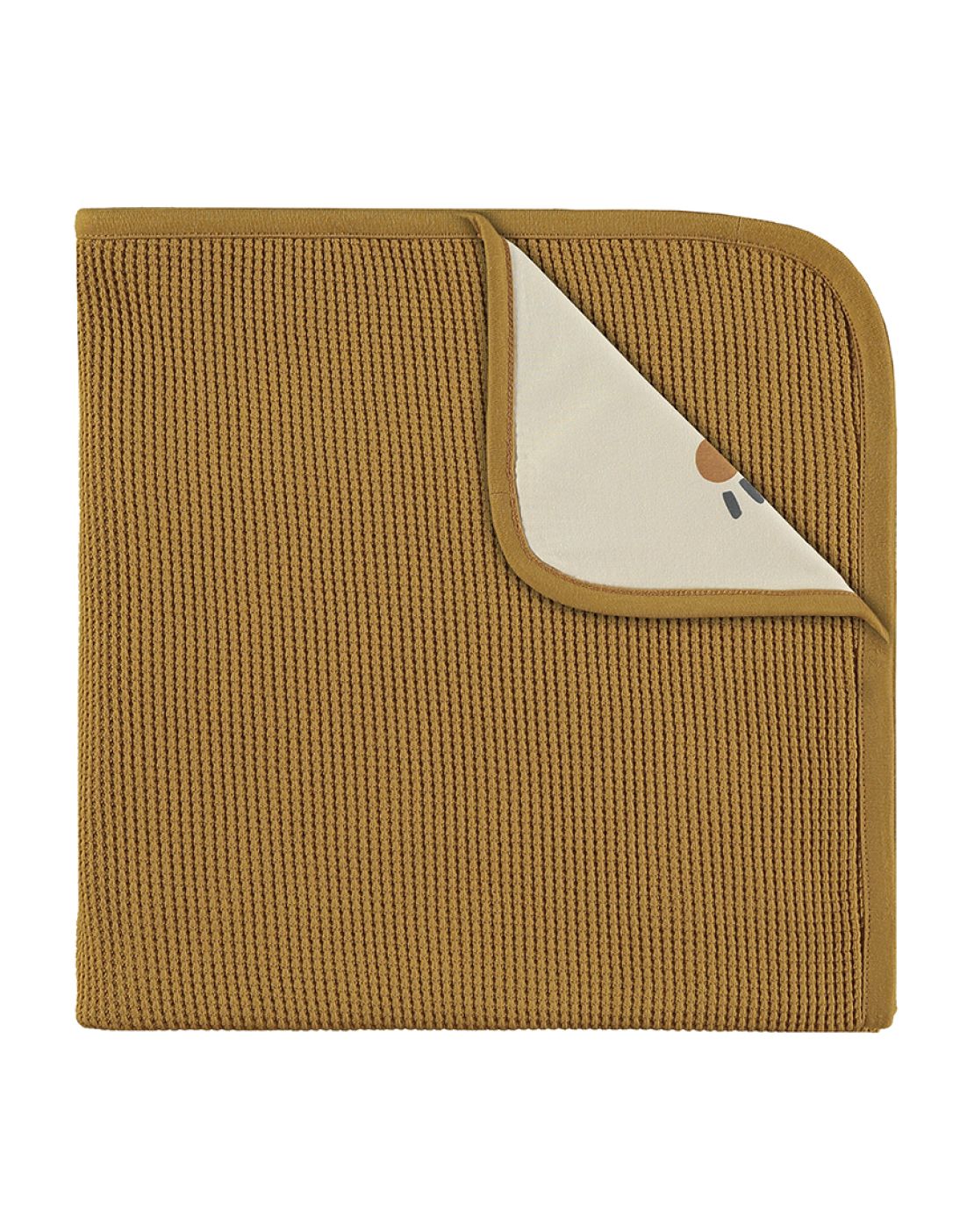 Waffle blankett<br> CURRY / SUNSHINE