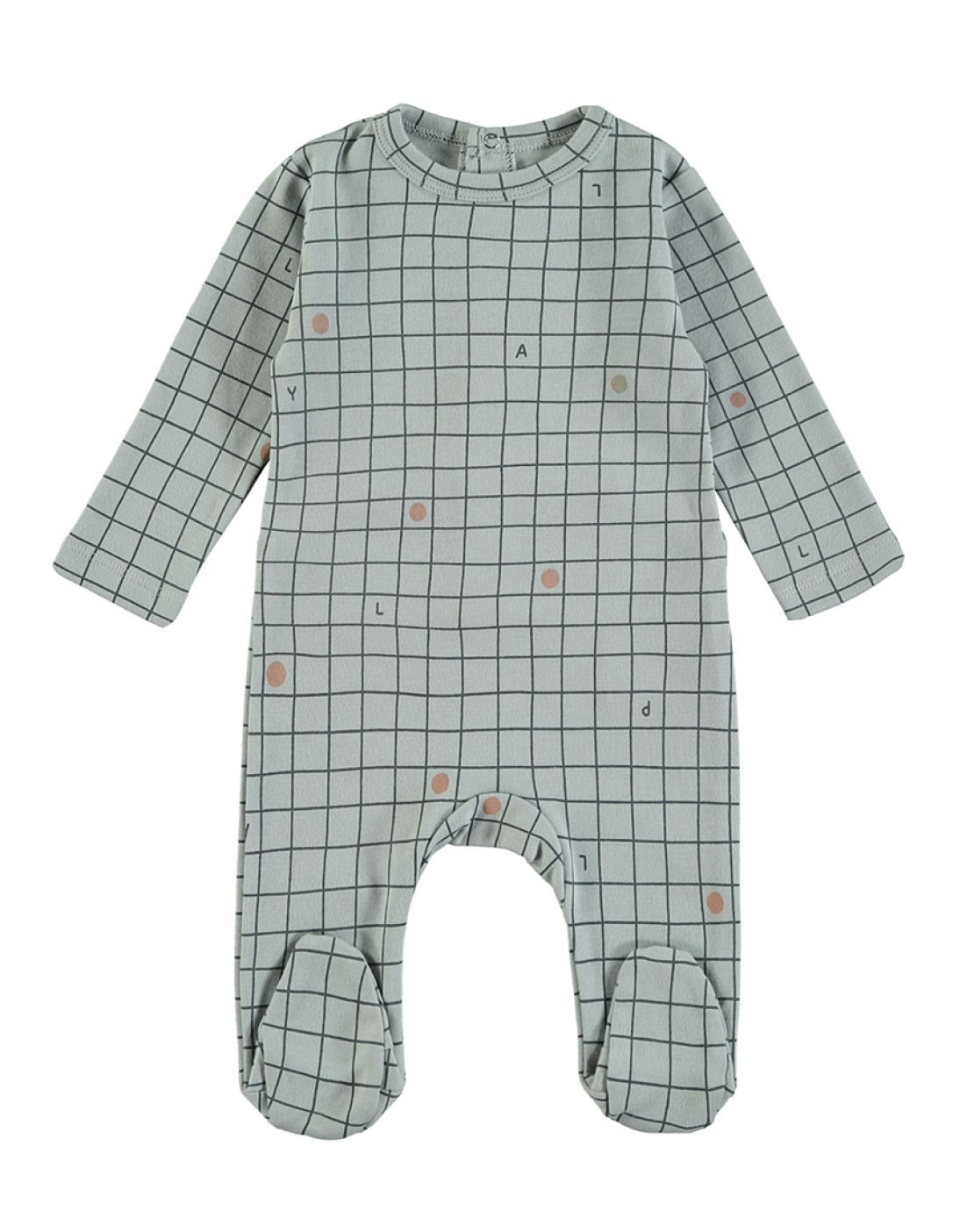 Mono con pies<br>CHECKES BLUE