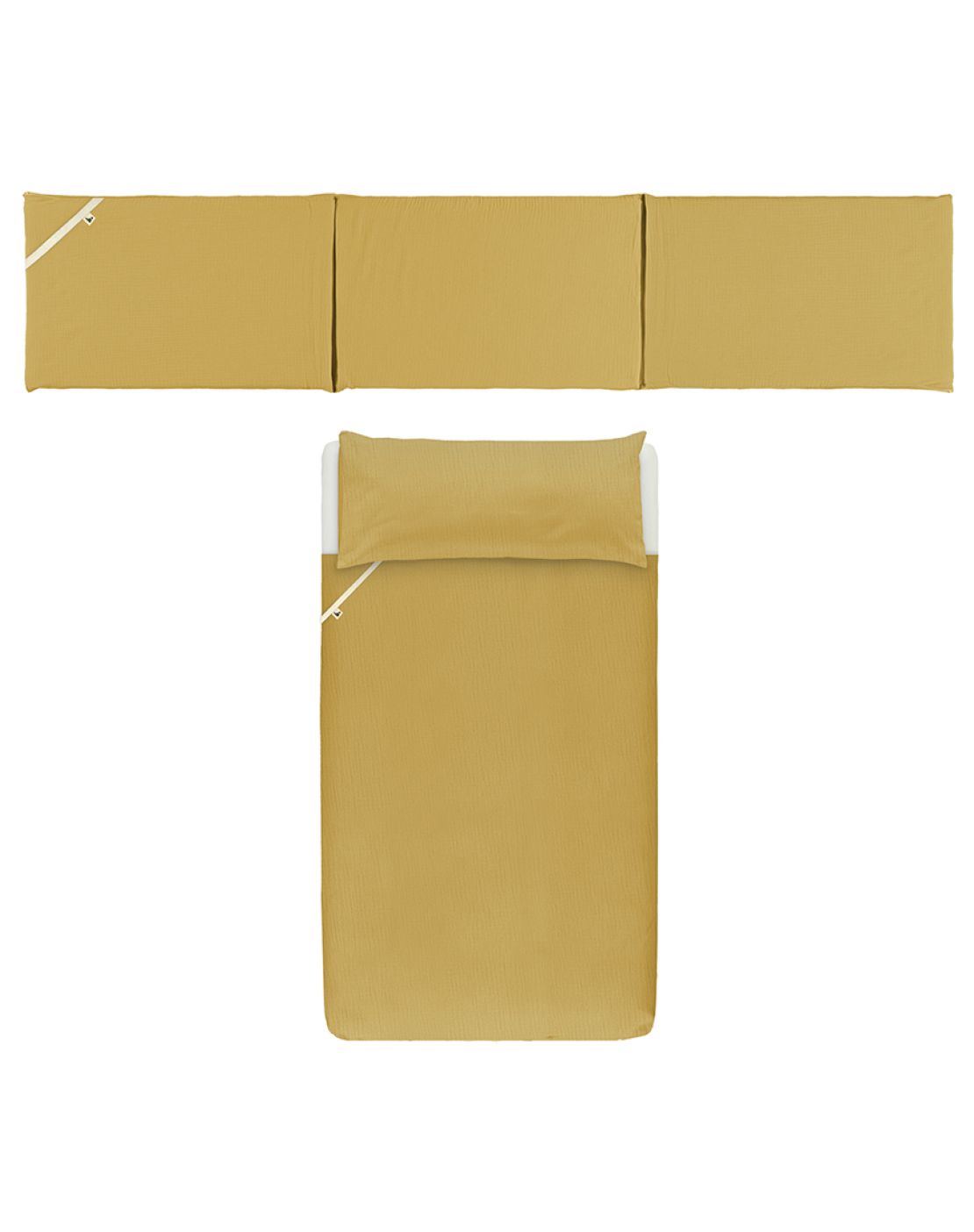 Pack nórdica + protector<br>PLAIN MOSTAZA