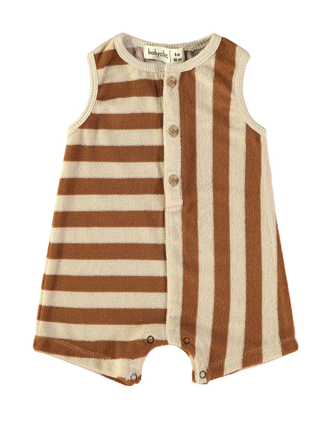 Pelele<br>Stripes Cinnamon