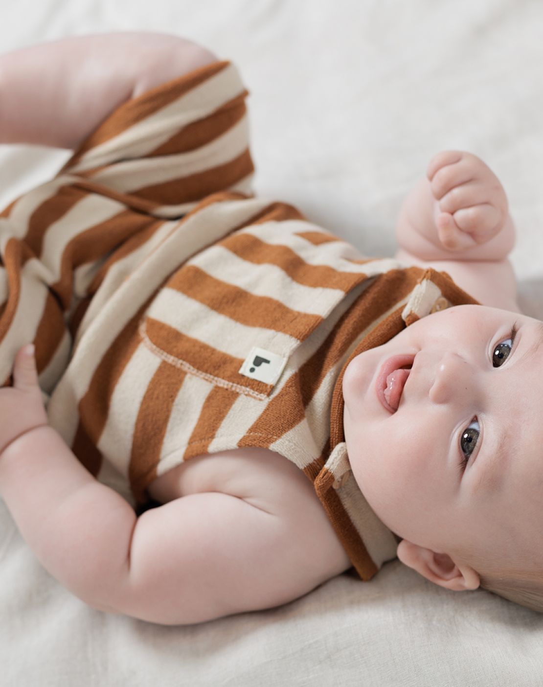 Pelele<br>Stripes Cinnamon