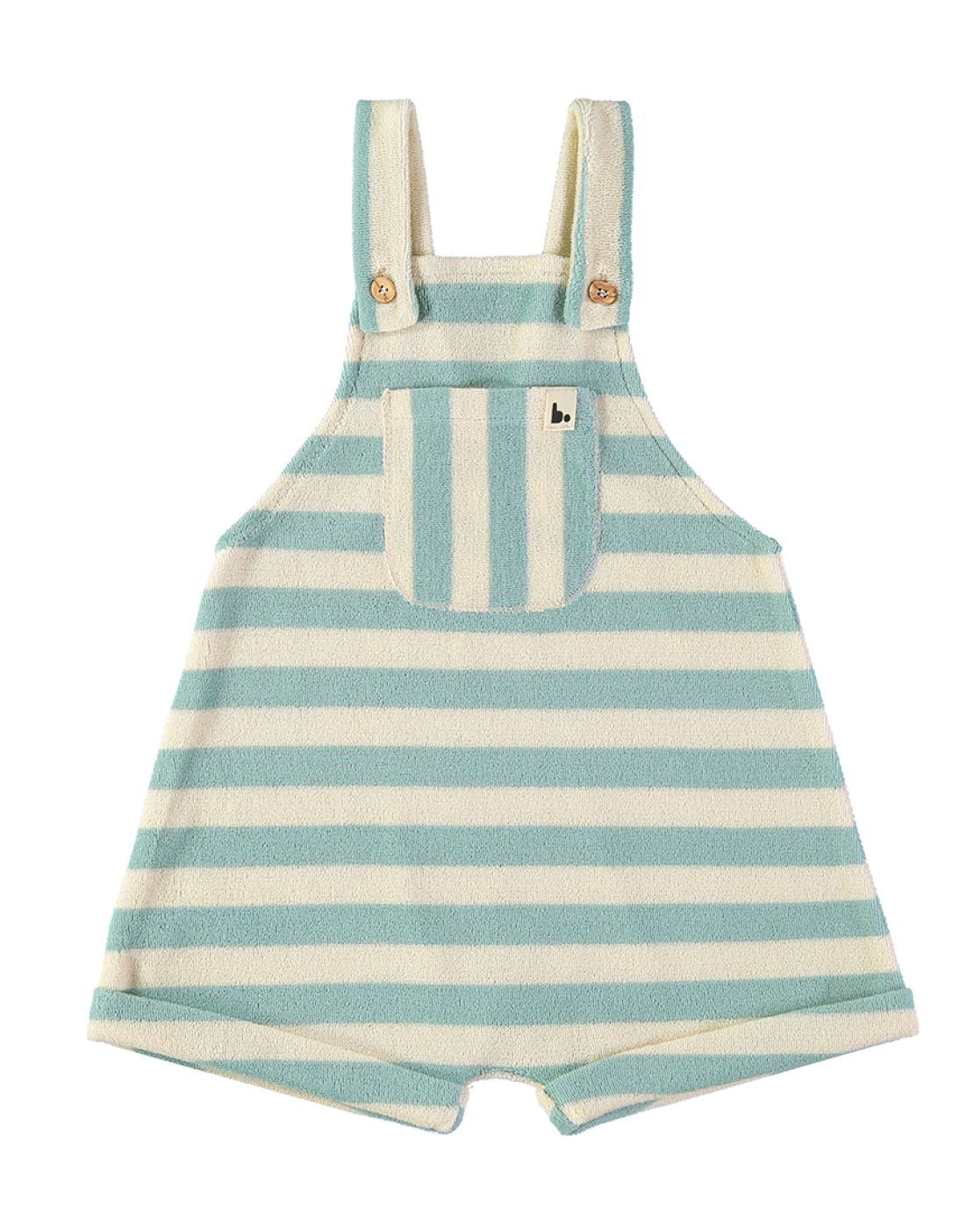 Overalls<br>Stripes Aqua