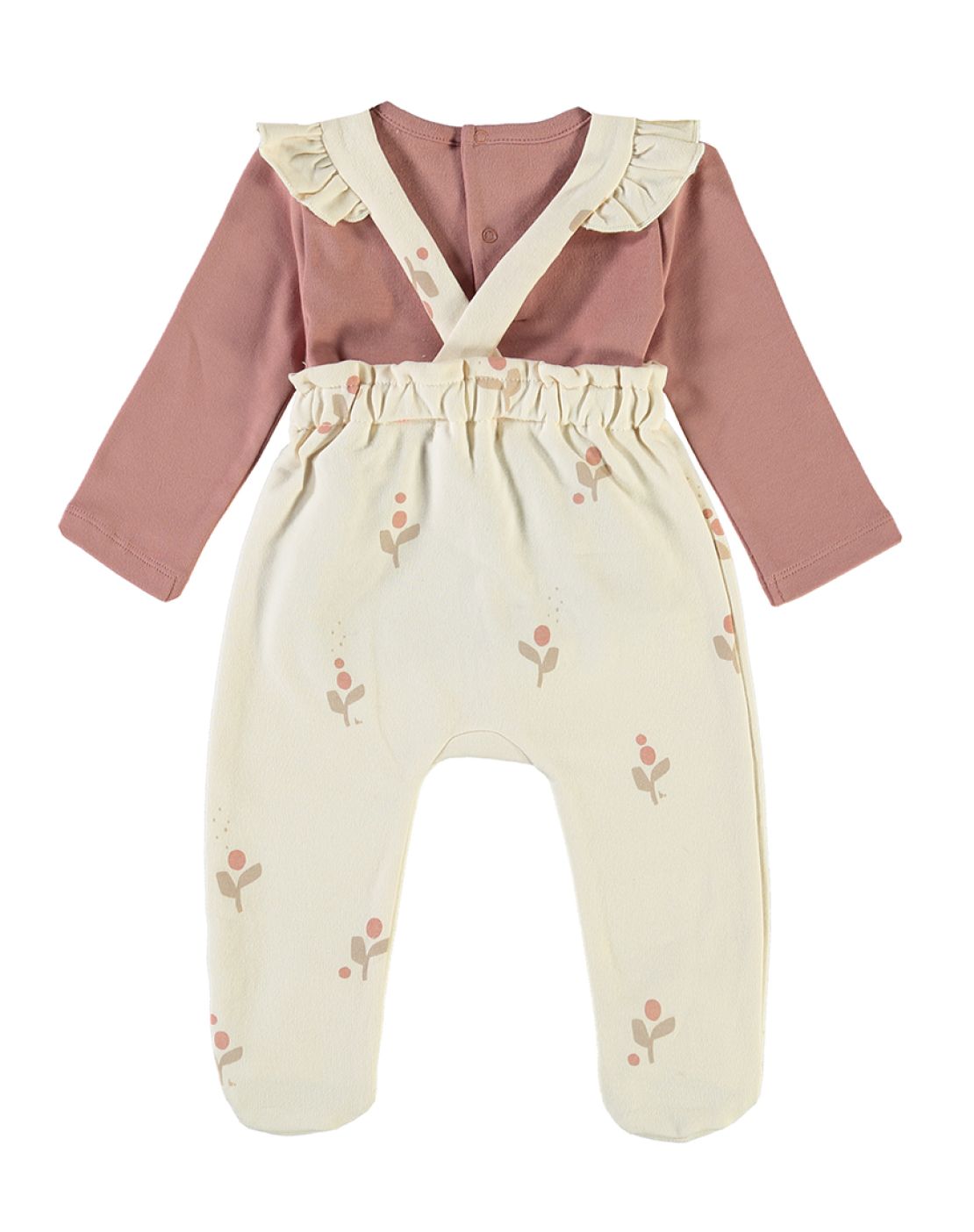 Salopettes + Tshirts<br>FLOR CREAM