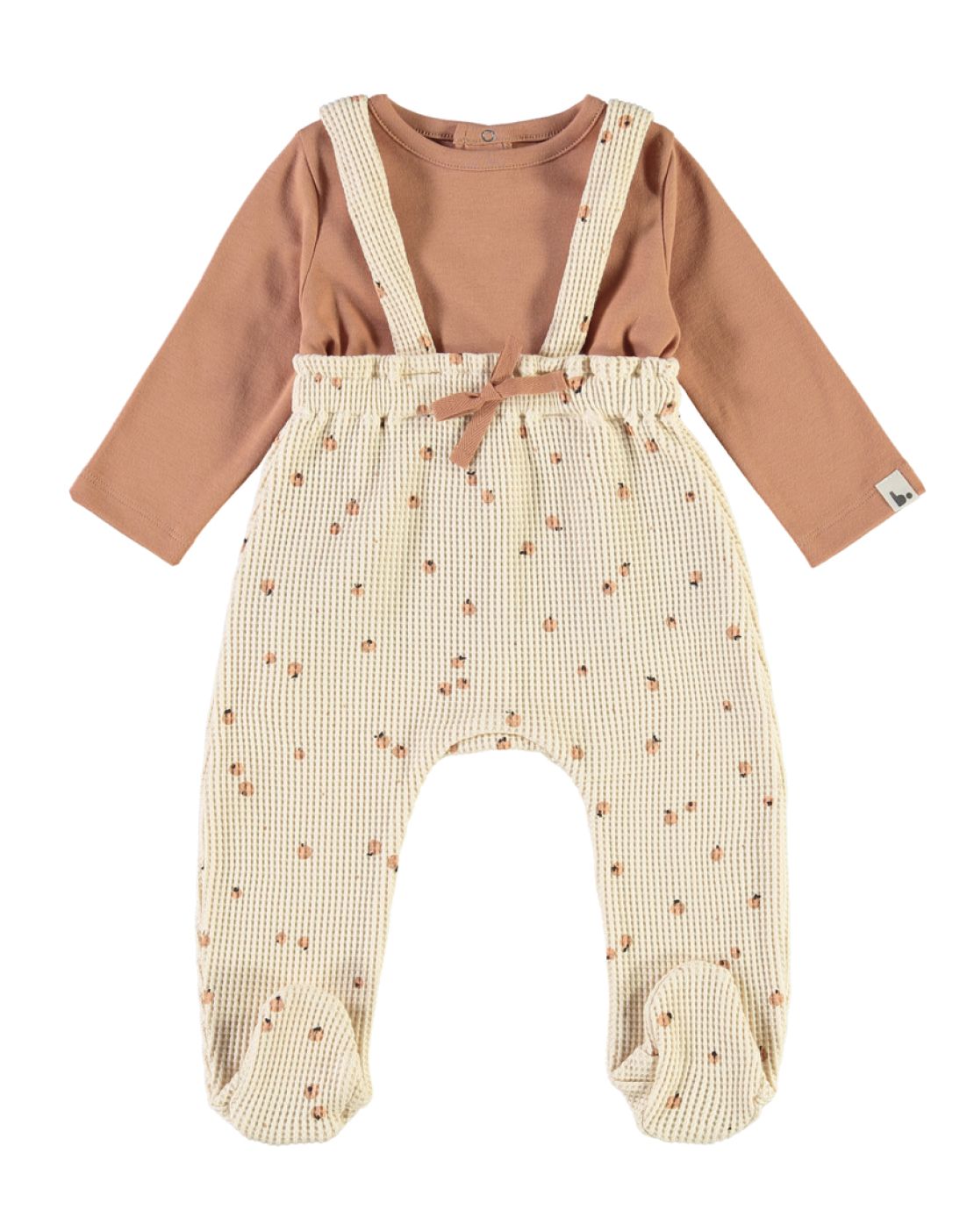 Salopettes + Tshirts<br>LITTLE FRUITS CINNAMON