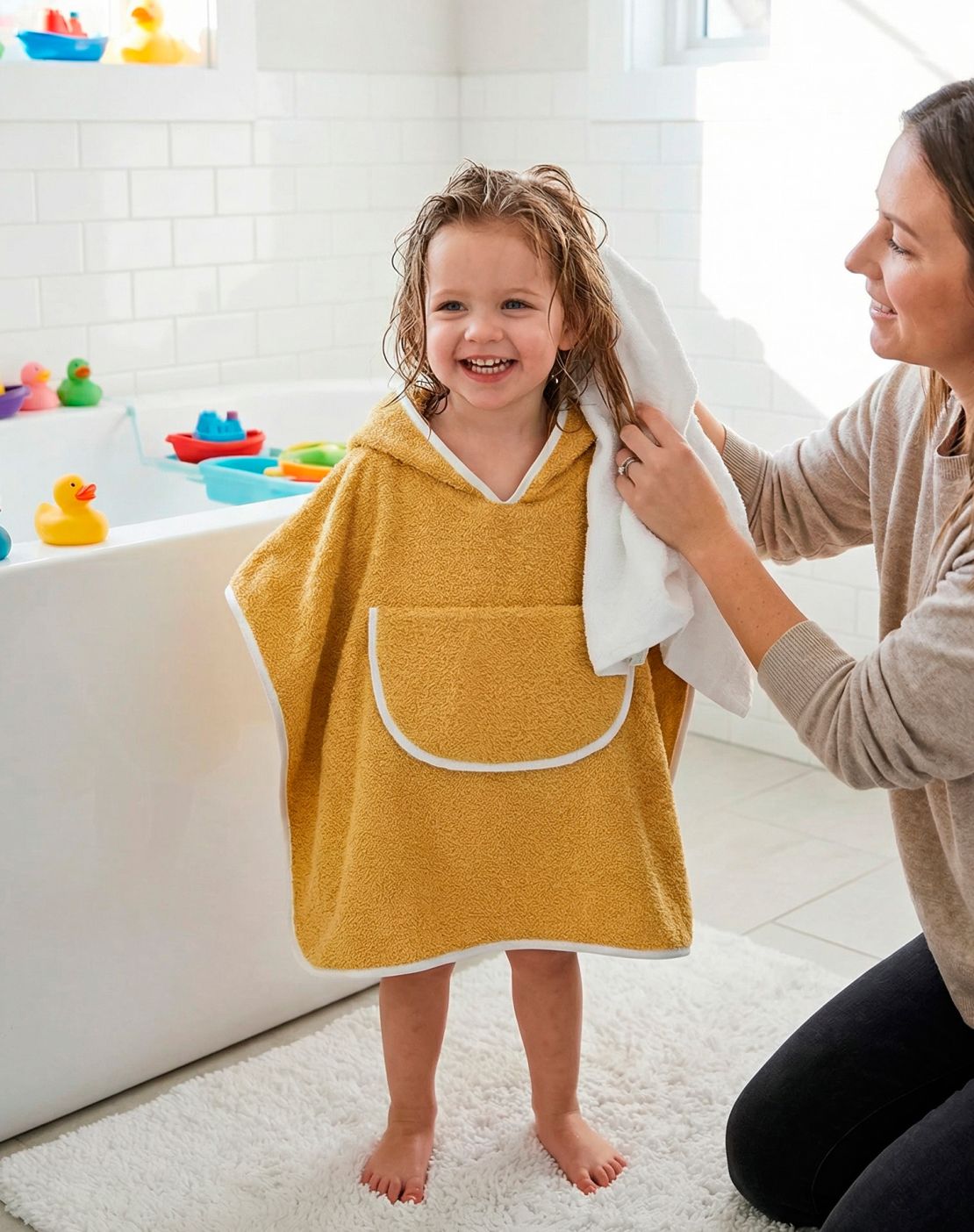 Poncho<br>PLAIN MOSTAZA