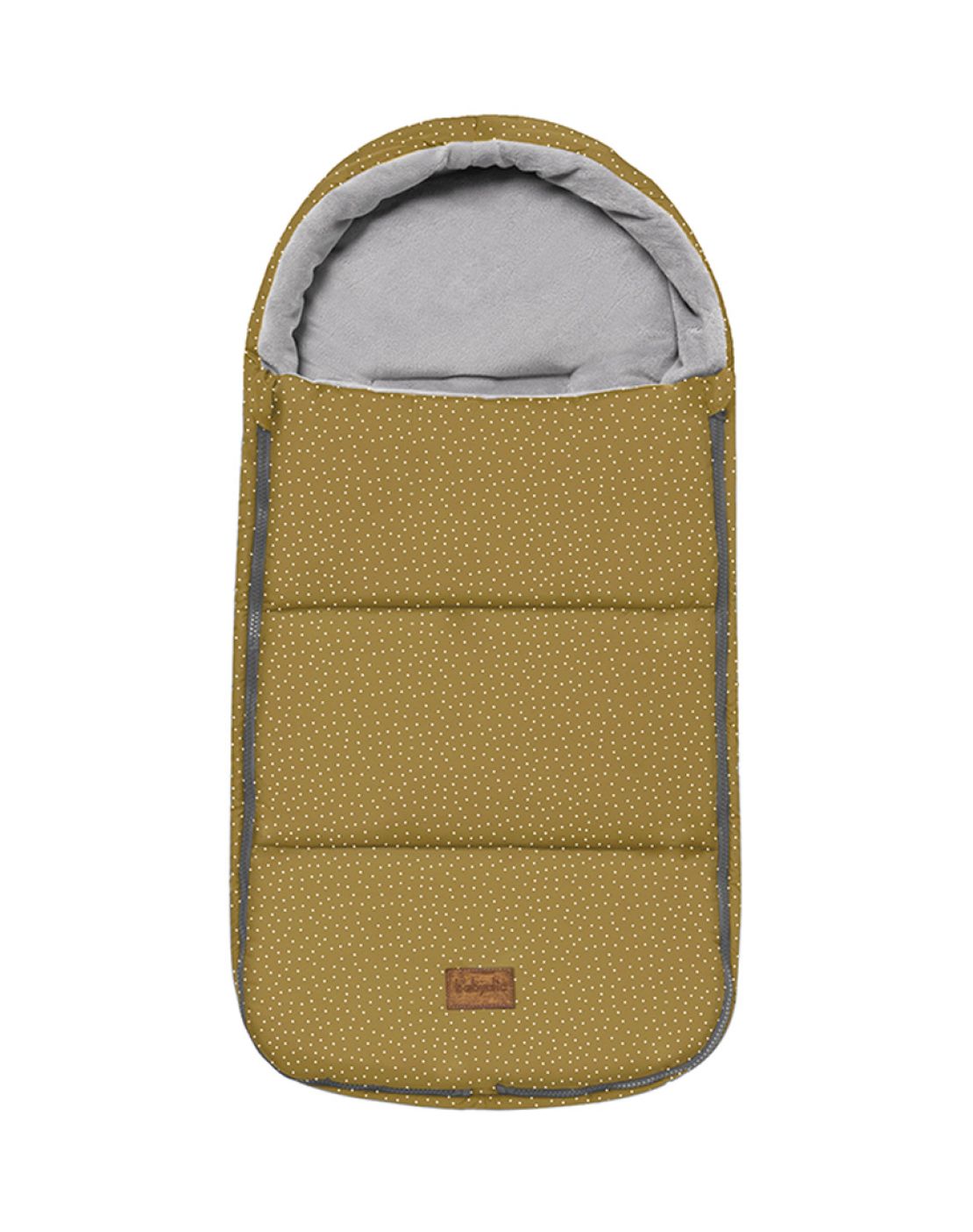 Saco capazo OSLO<br>MINI DOTS MOSTAZA