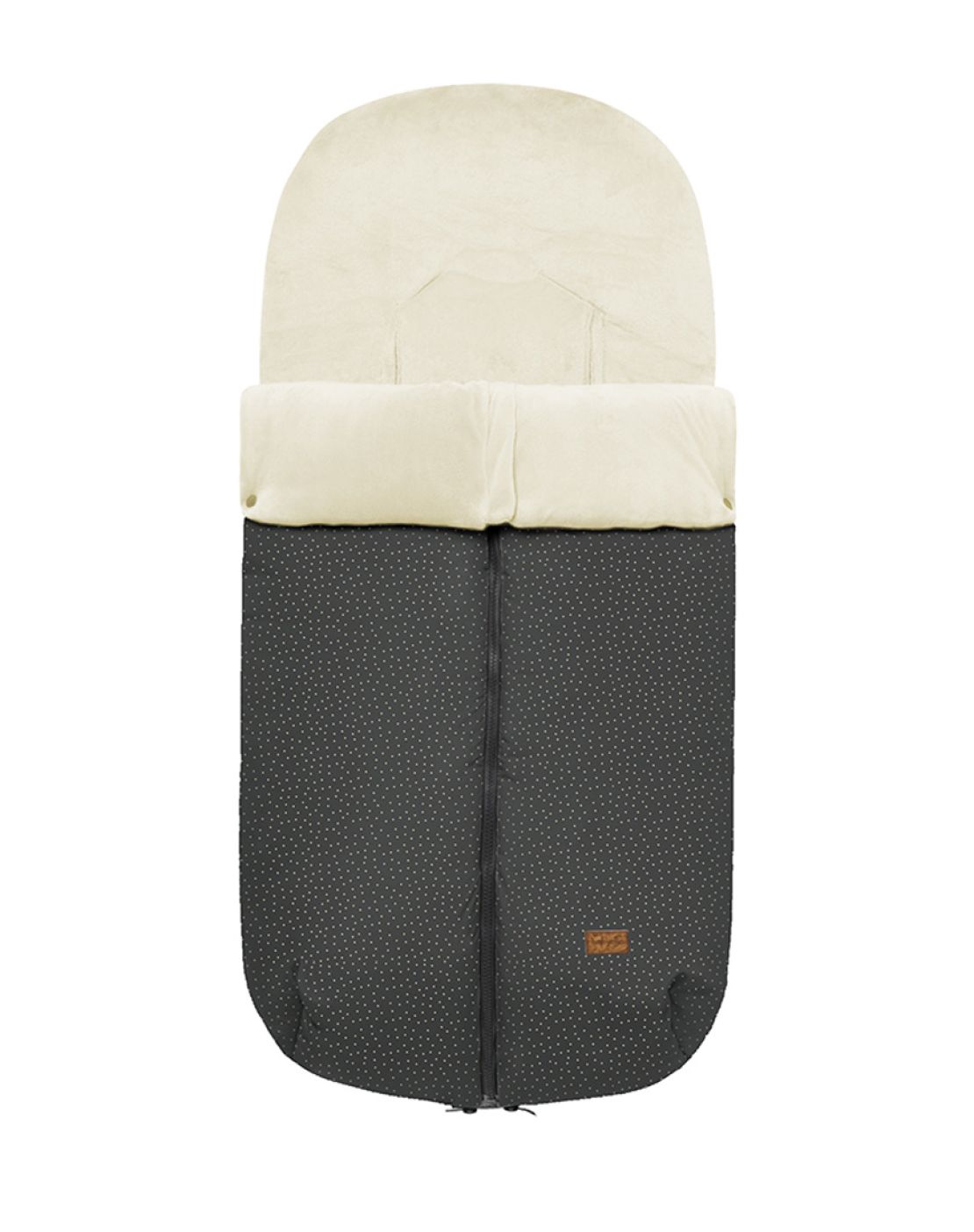 BERGEN footmuff (cotton lini<br>MINIDOTS ANTRACITA