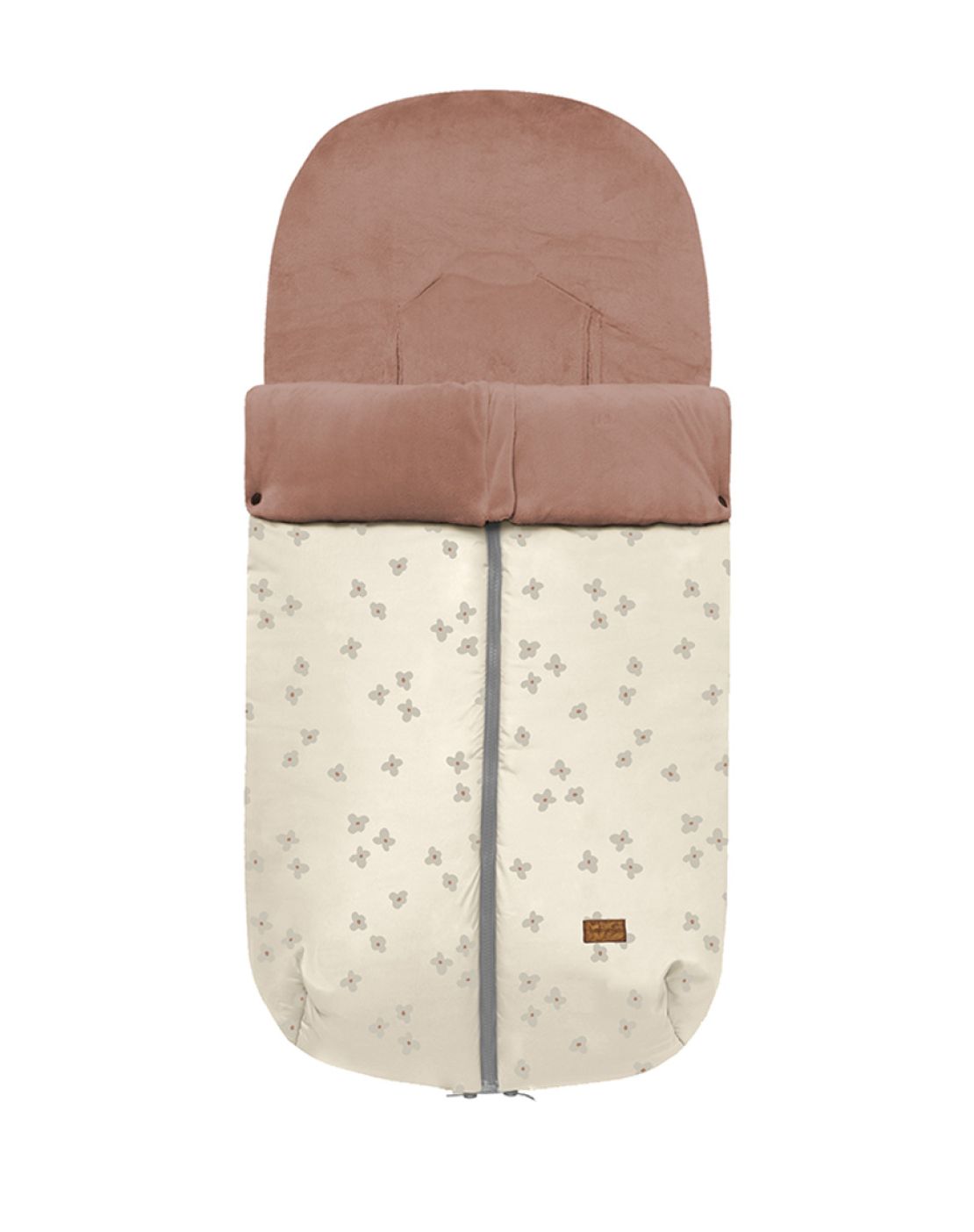 Bergen footmuff<br>FLOWER ECRU