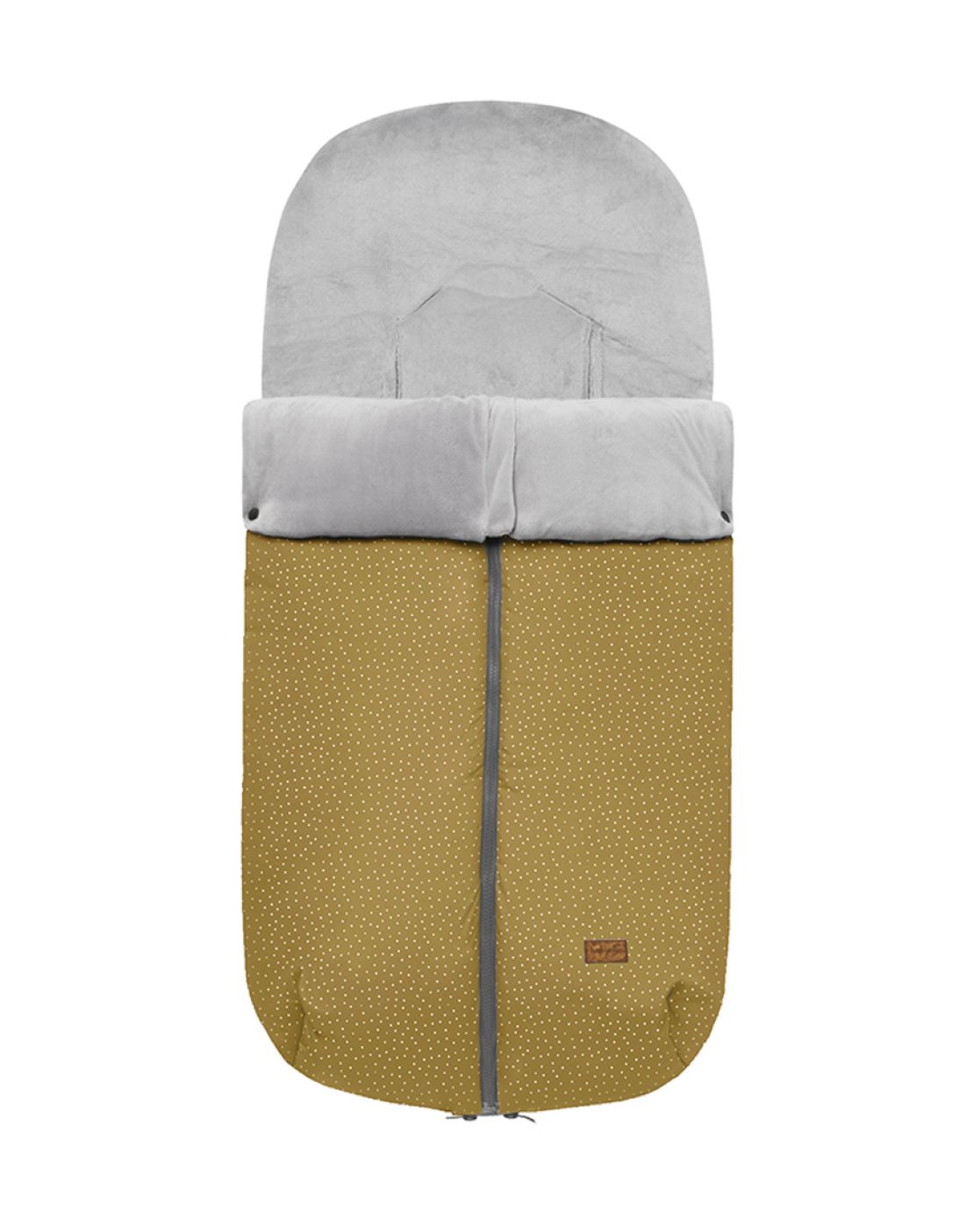 Bergen footmuff<br>MINI DOTS MOSTAZA