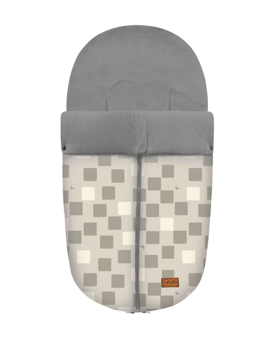 Nanouk footmuff<br>CHECK GRIS