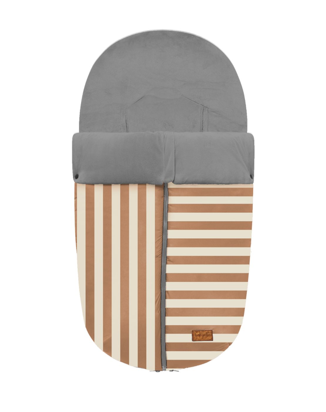 Nanouk footmuff<br>STRIPES CINNAMON