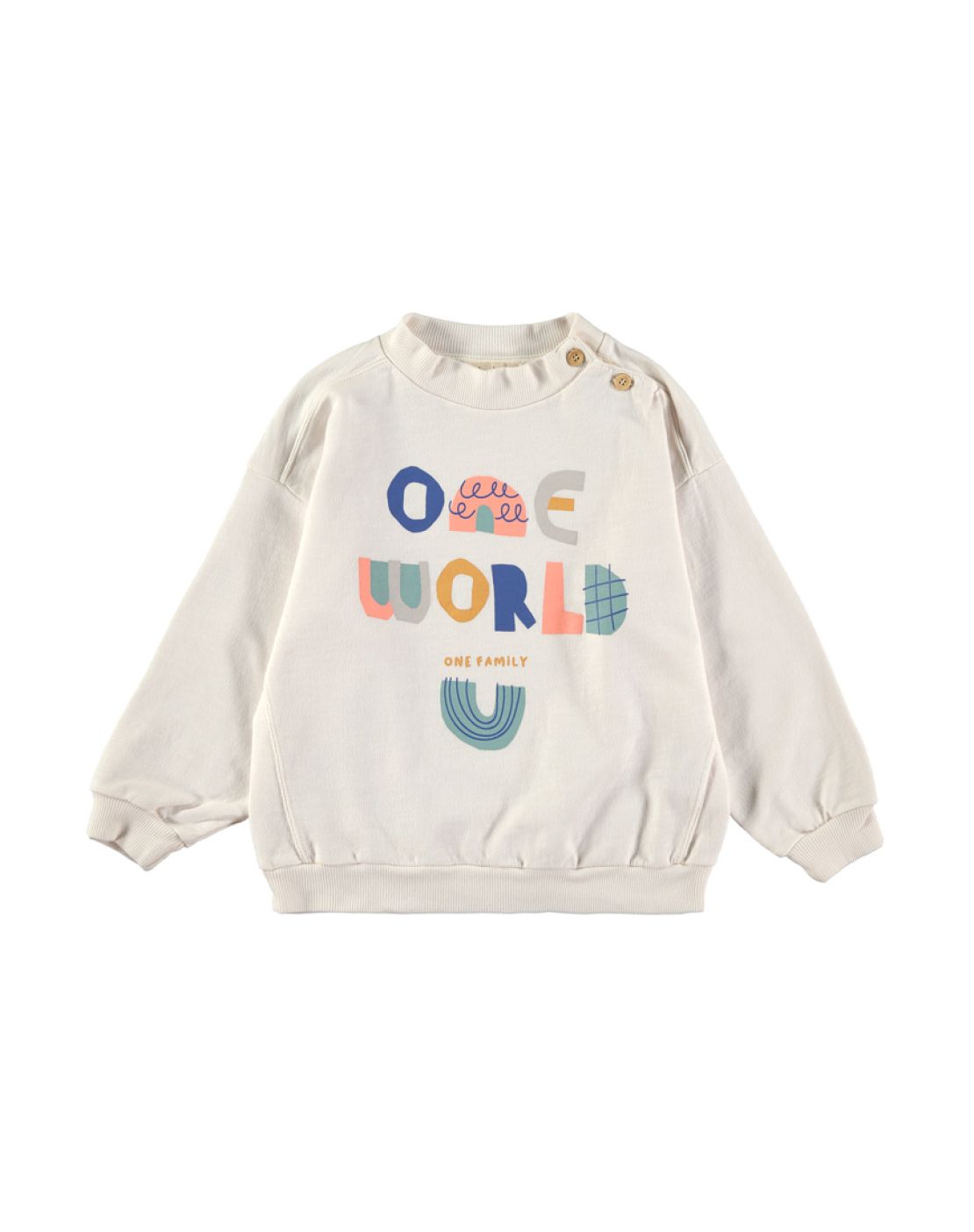 Sweatshirt<br>ONE WORLD WHITE