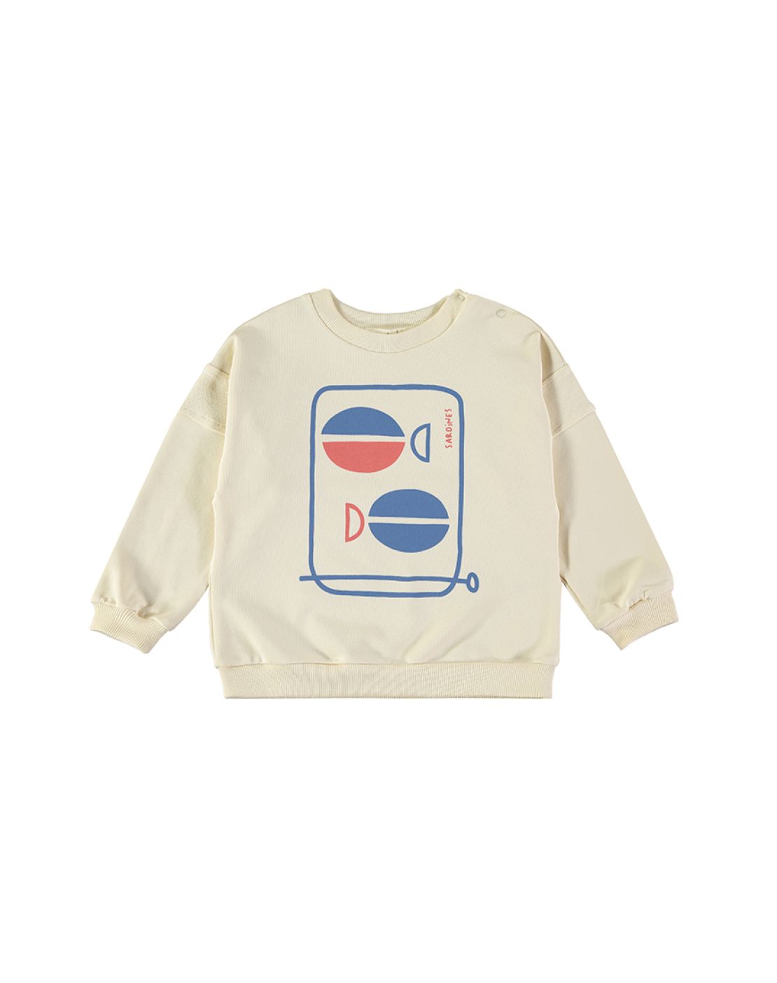 Sweatshirt<br>Poisson Ecru