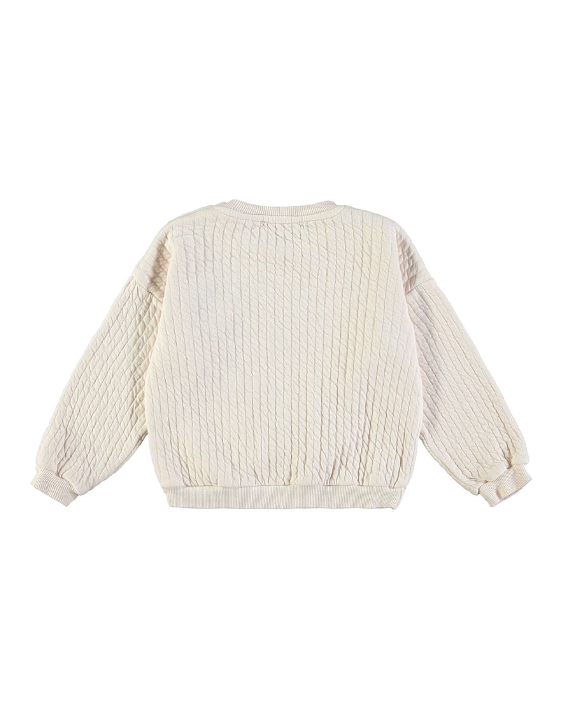Sweatshirt<br>QUILTED ECRU