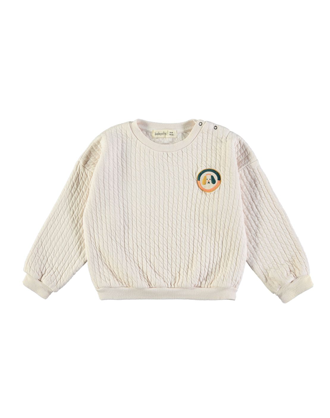 Sweatshirt<br>QUILTED ECRU