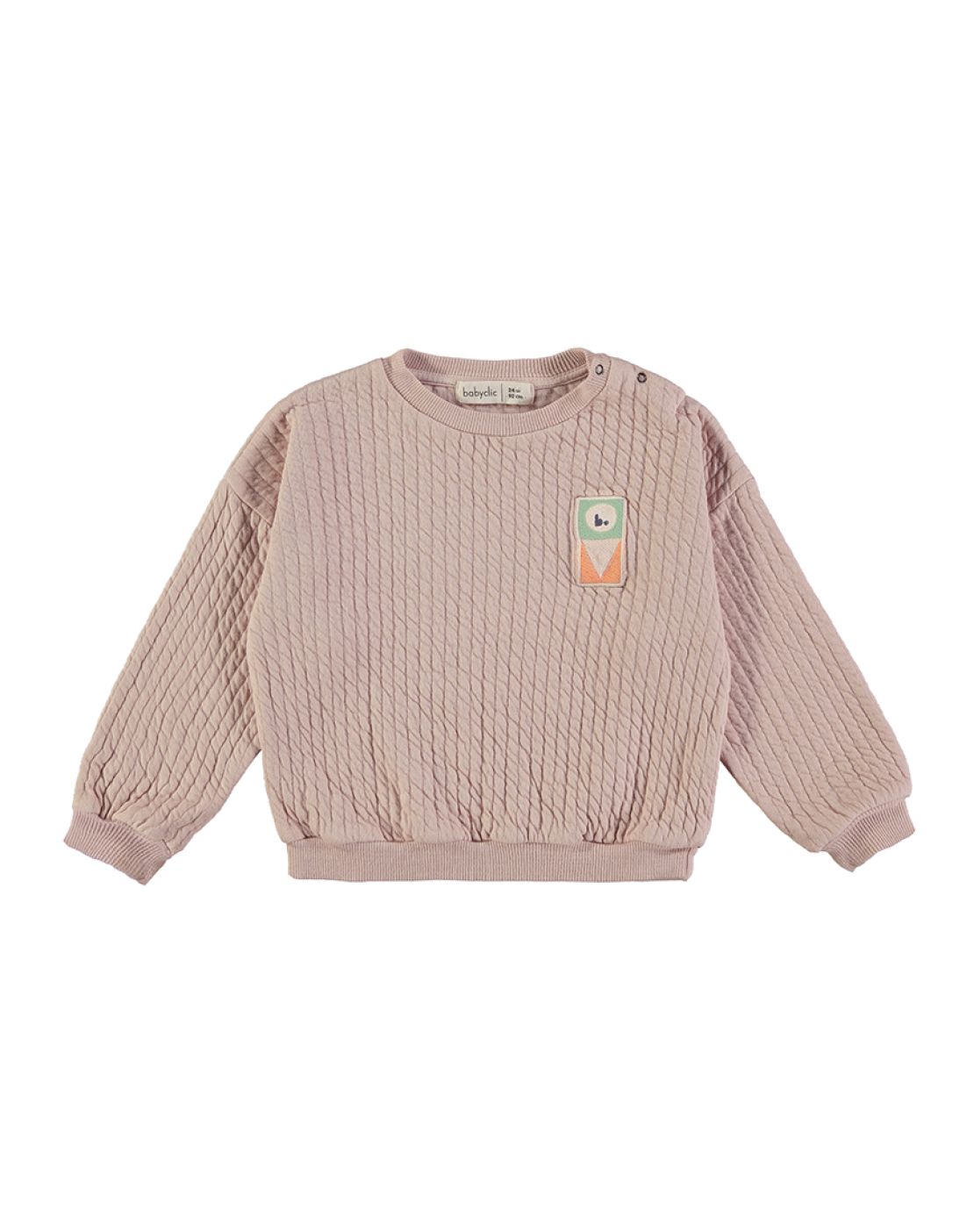 Sweatshirt<br>QUILTED NUDE