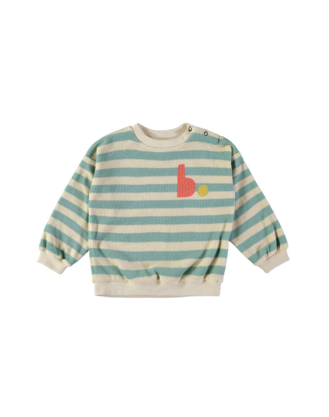 Sweatshirt<br>Stripes Aqua