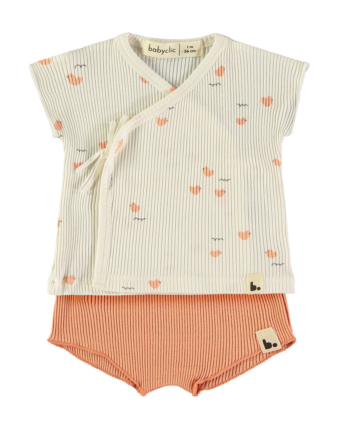 Top + culotte<br>LOVELY DUCKS APRICOT