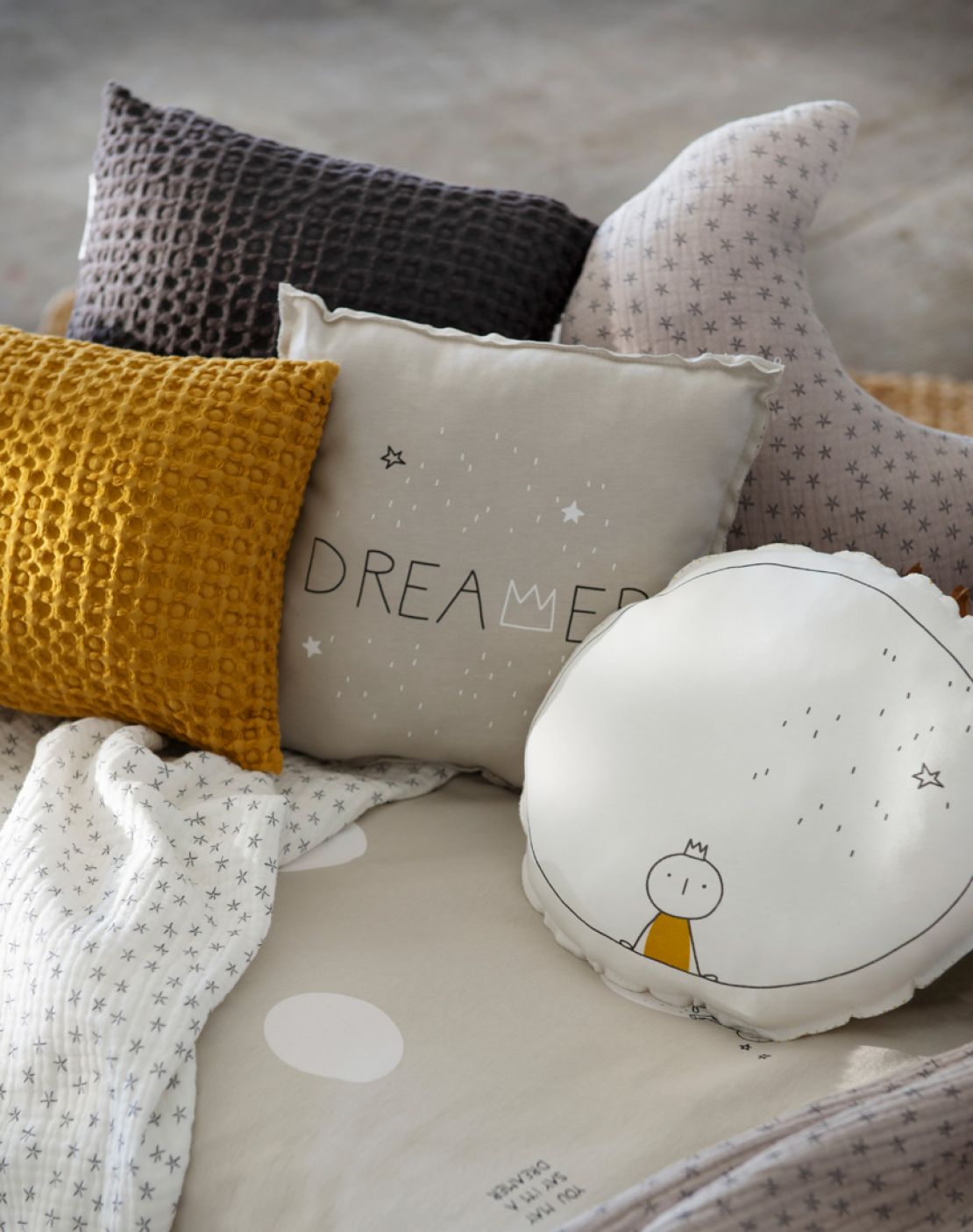 Set 2 cojines DREAMER GRIS