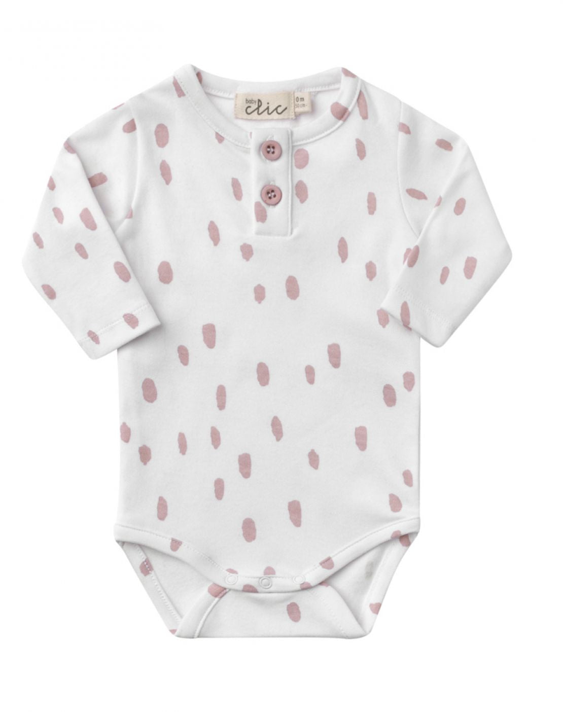 Body cruzado manga larga - SPOTS ROSA