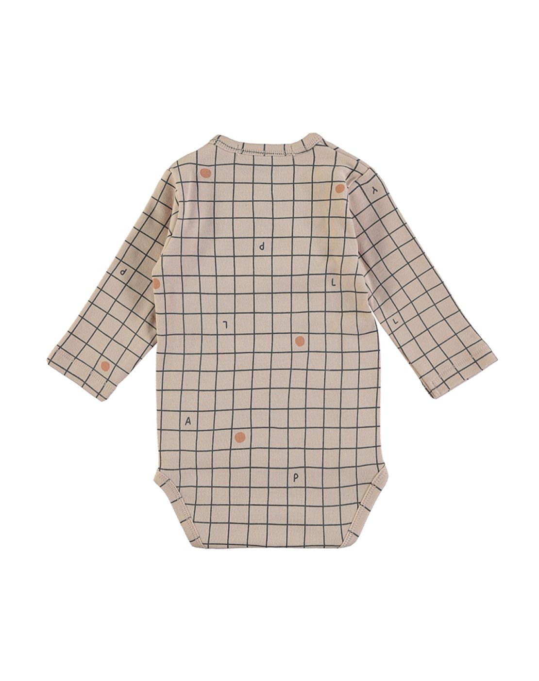 Body manga larga - CHECKS NUDE