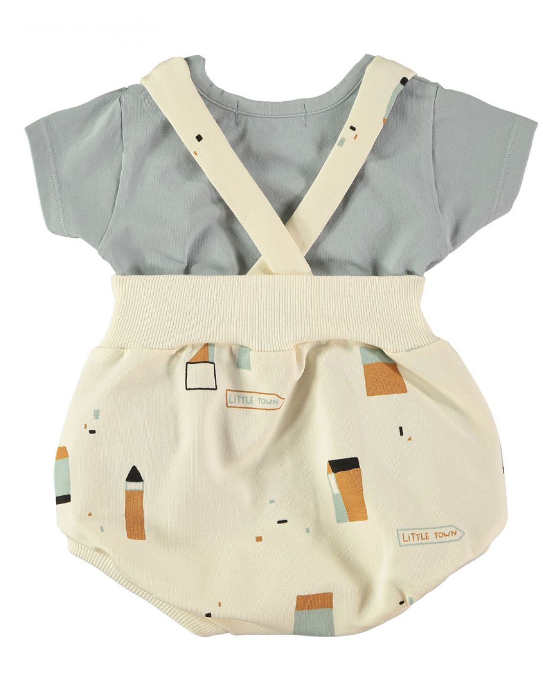Culotte con tirantes + camiseta - LITTLE TOWN