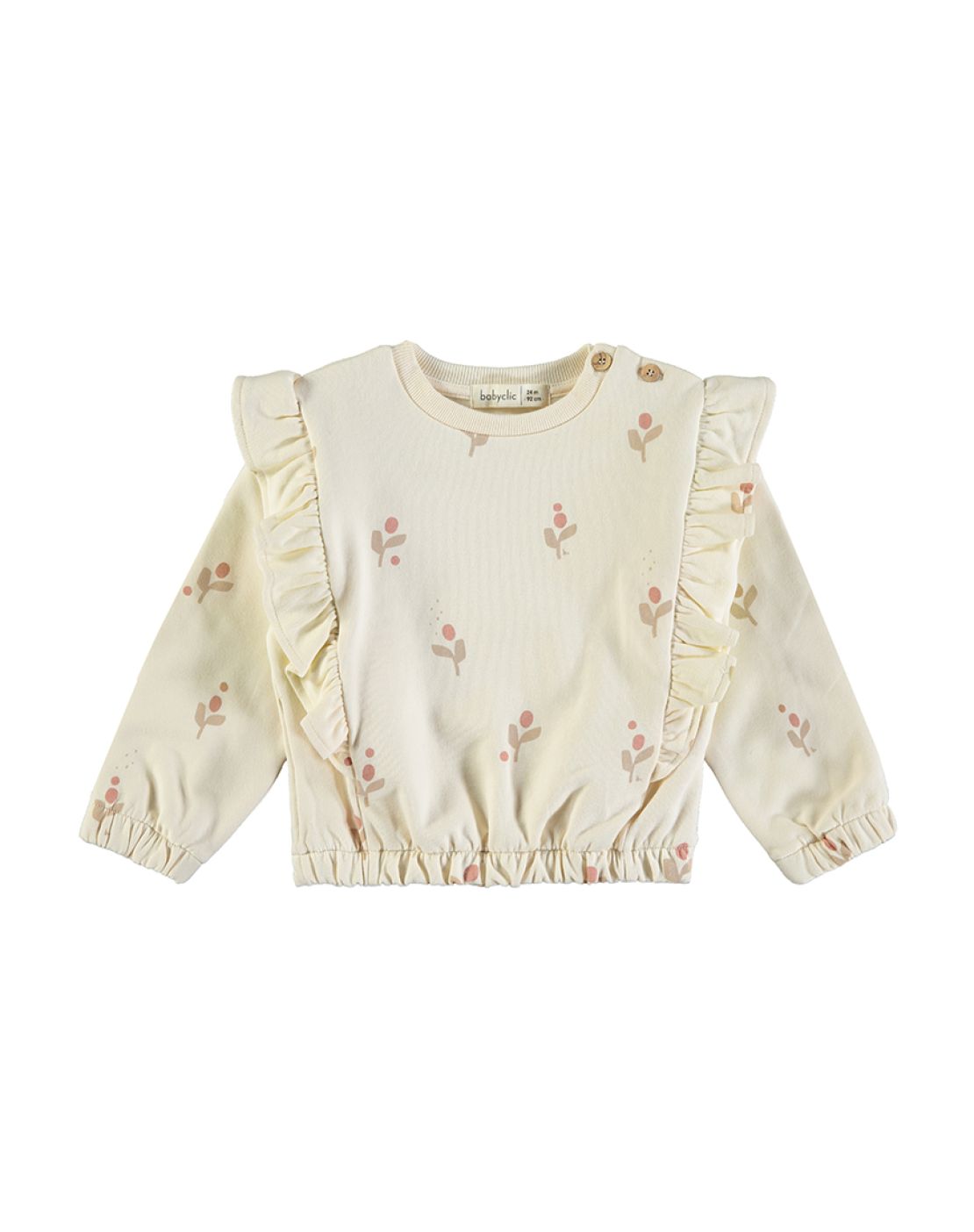 Sudadera - FLOR CREAM