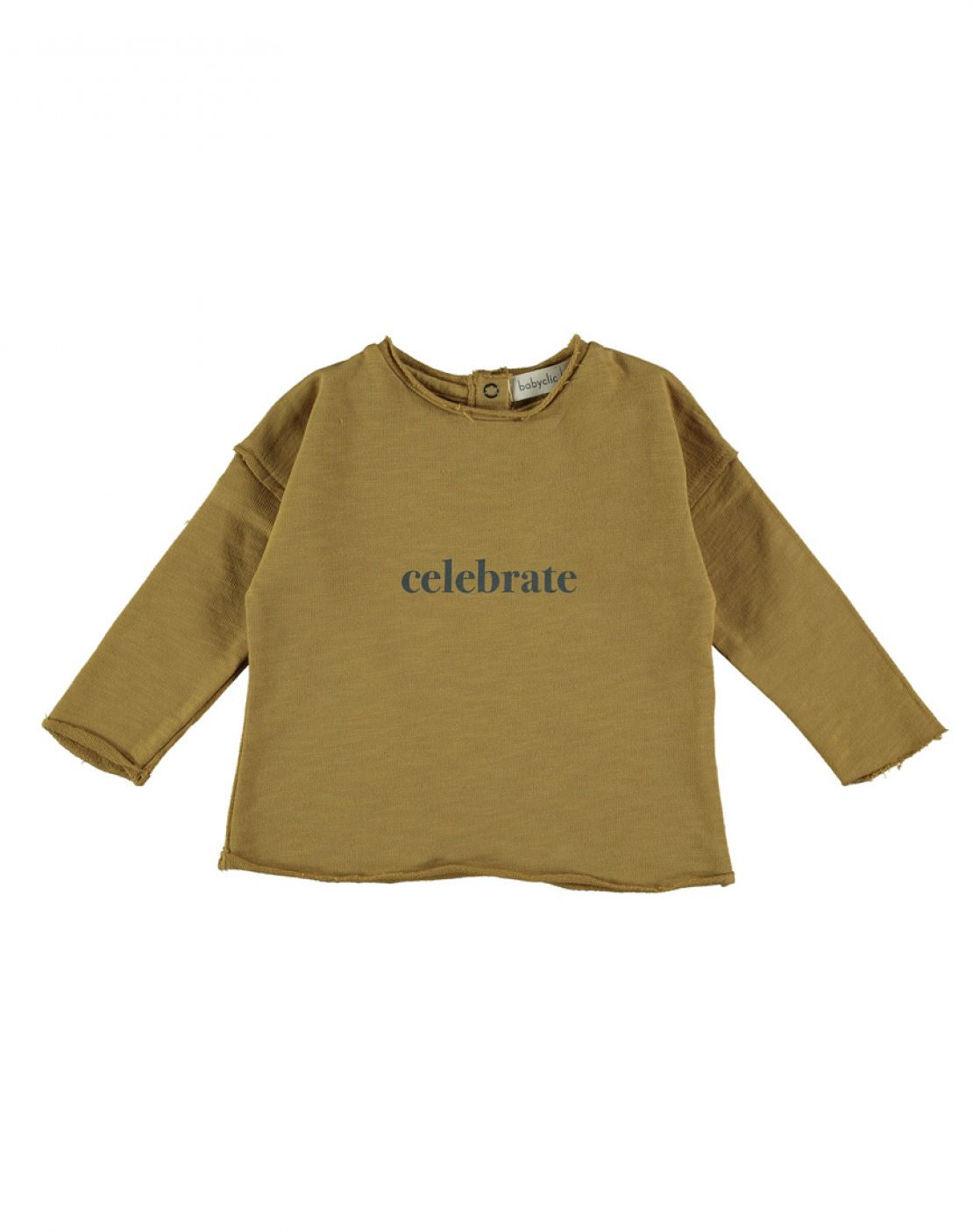 Sudadera CELEBRATE OCRE