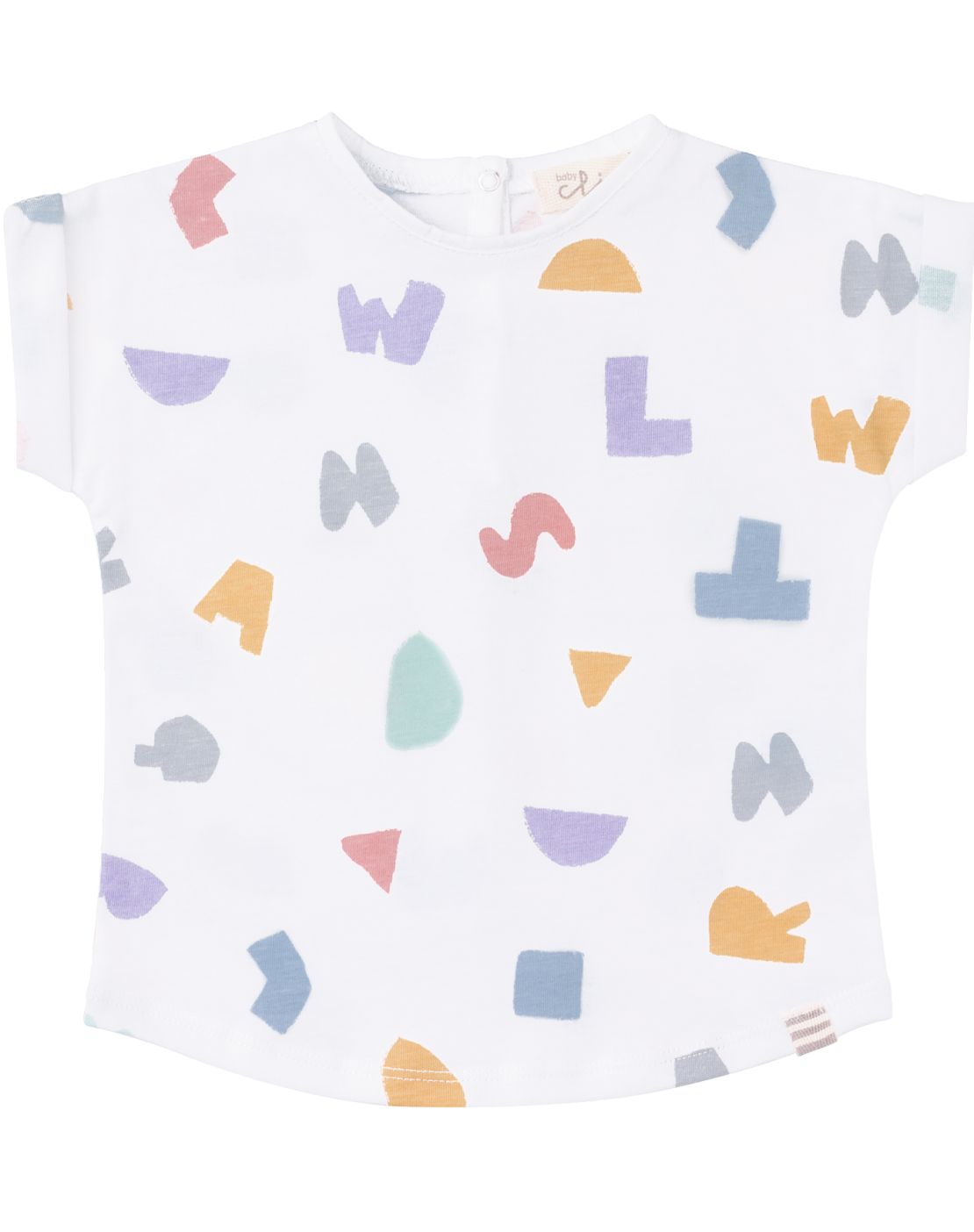 Camiseta manga corta - LETRAS MULTICOLOR
